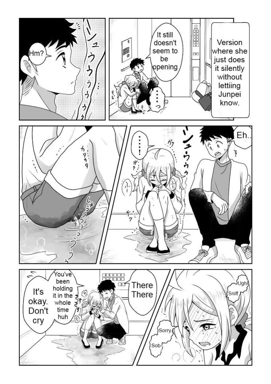 [moomo (Tourou)] Otoile Gaman Dekinakute Naiteru Ao-chan mo Kawaii yo! Crying because she can't stand the toilet Ao-chan is very cute.