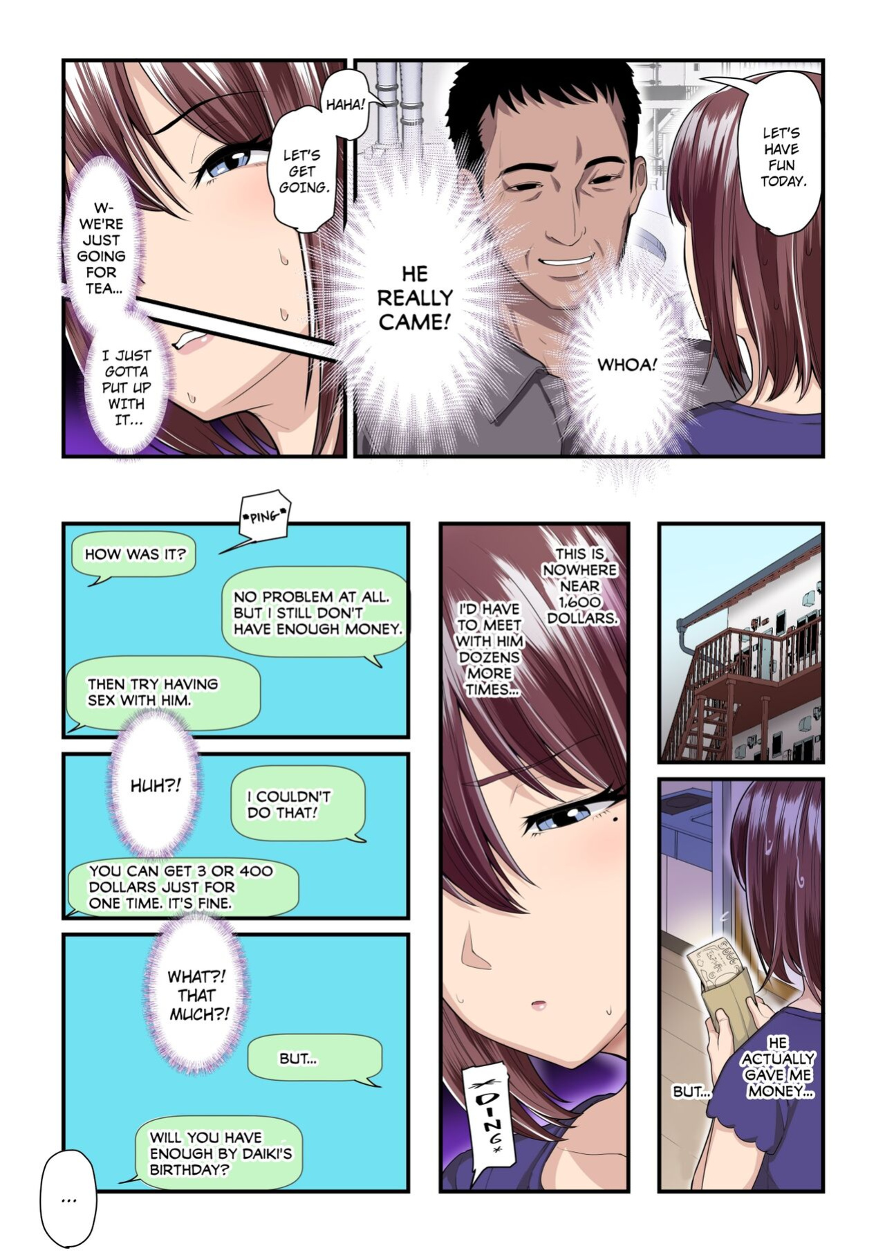 [Ura no Hikidashi (Nizii)] Pakokatsu Oji-san to Kaede-chan | Kaede and Her Sugar Daddy