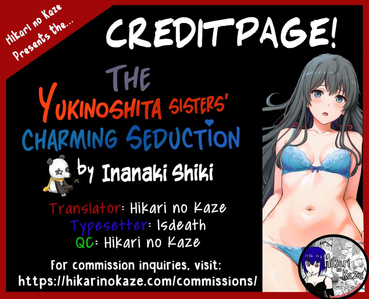 (C103) [studio A (Inanaki Shiki)] Miwakuteki ni Yukinoshita Shimai ga Rouraku Shite Kuru. - The Yukinoshita sisters continue to have sex with hachiman. (Yahari Ore no Seishun Love Come wa Machigatteiru.) [Hikarinokaze]