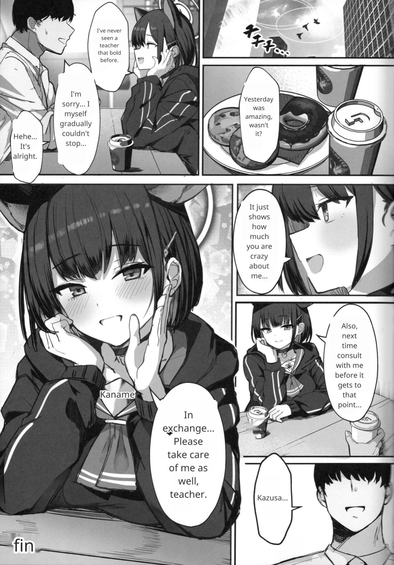 (C104) [Vivido (Kumasaku Tamizou)] Kazusa to Houkago Mizugi Ecchi (Blue Archive)