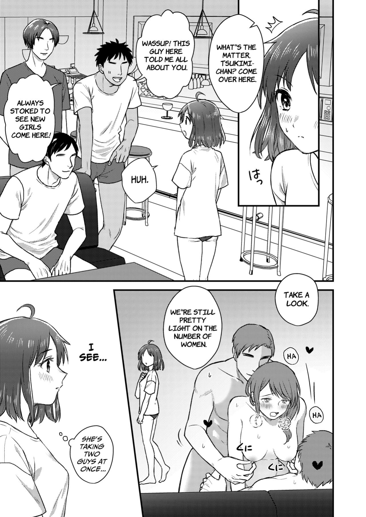 [Dolly-su (dorisu)] Nipuba- #1 Tsukimi-chan no Baai | Nipple Bar- #1 Tsukimi-chan Chapter
