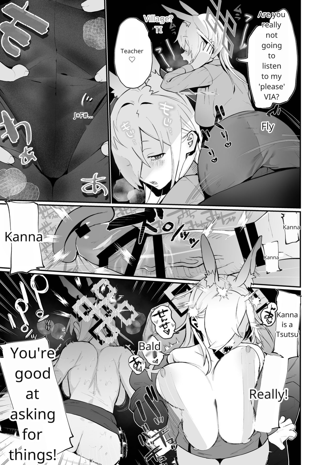 [Muchimuchitei (Hakujitsu Mamire)] Kanna (Ima) x Sensei x Kanna (Mukashi) 3P Suru Hanashi (Blue Archive)
