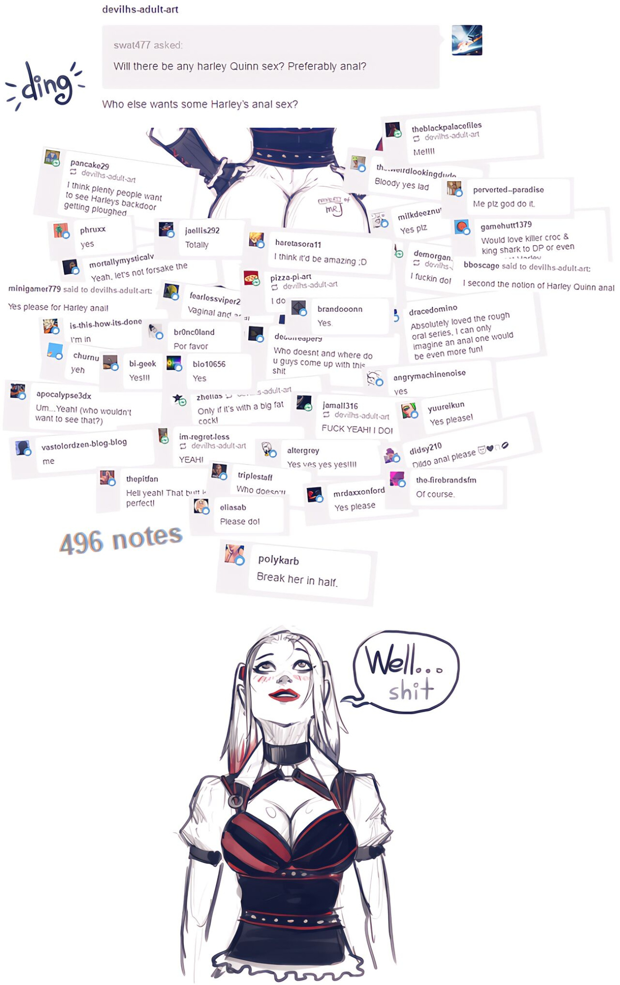 [DevilHS] Harley Quin Superslut + Extras (Upscaled)