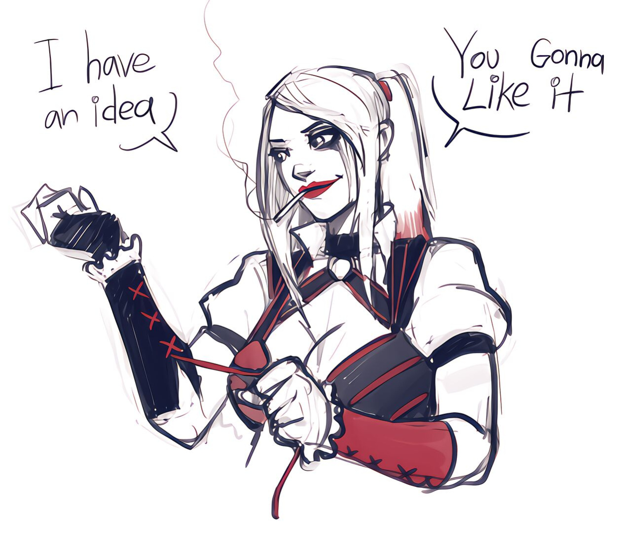 [DevilHS] Harley Quin Superslut + Extras (Upscaled)
