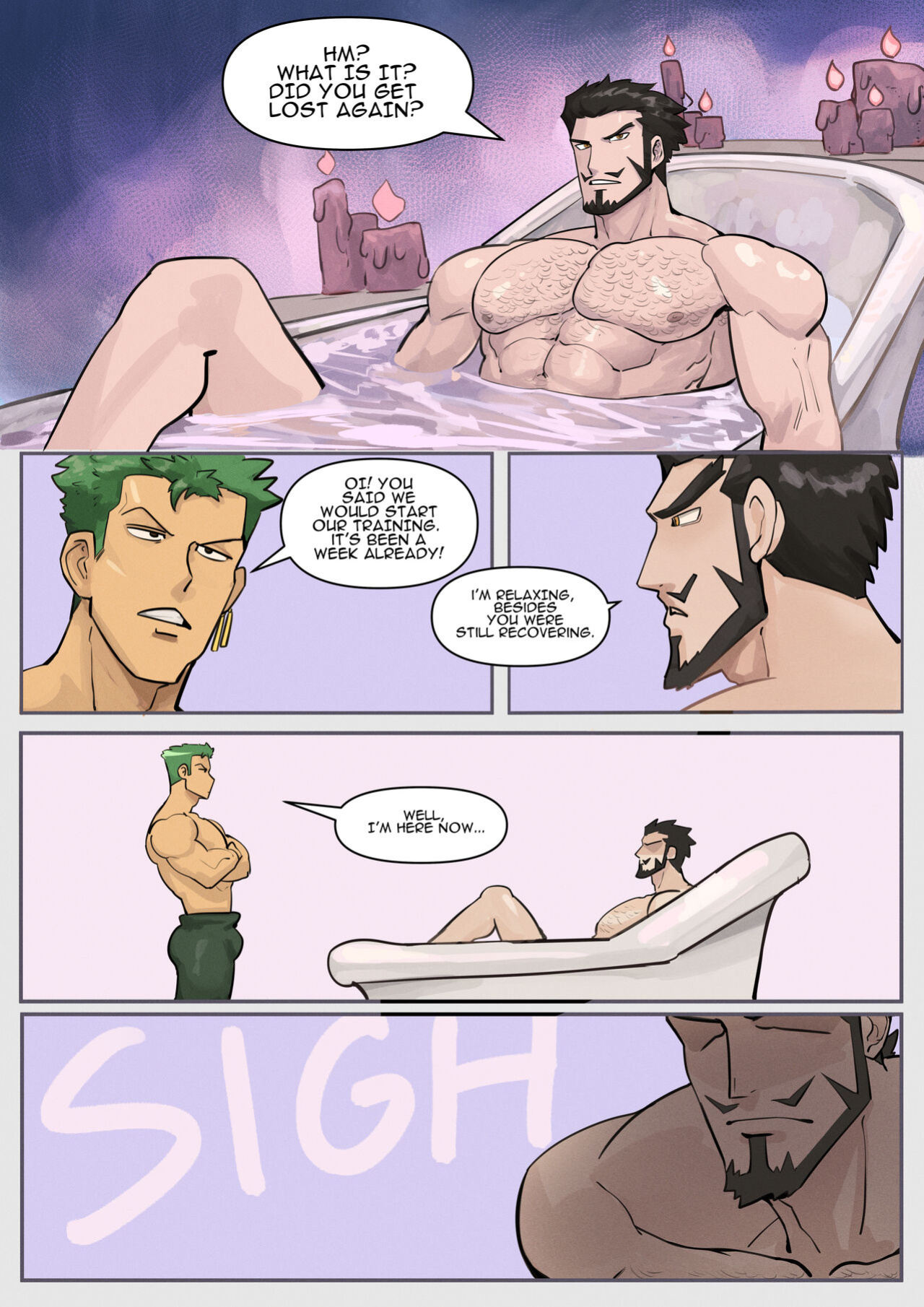 [Kaito Draws] Mihawk x Zoro
