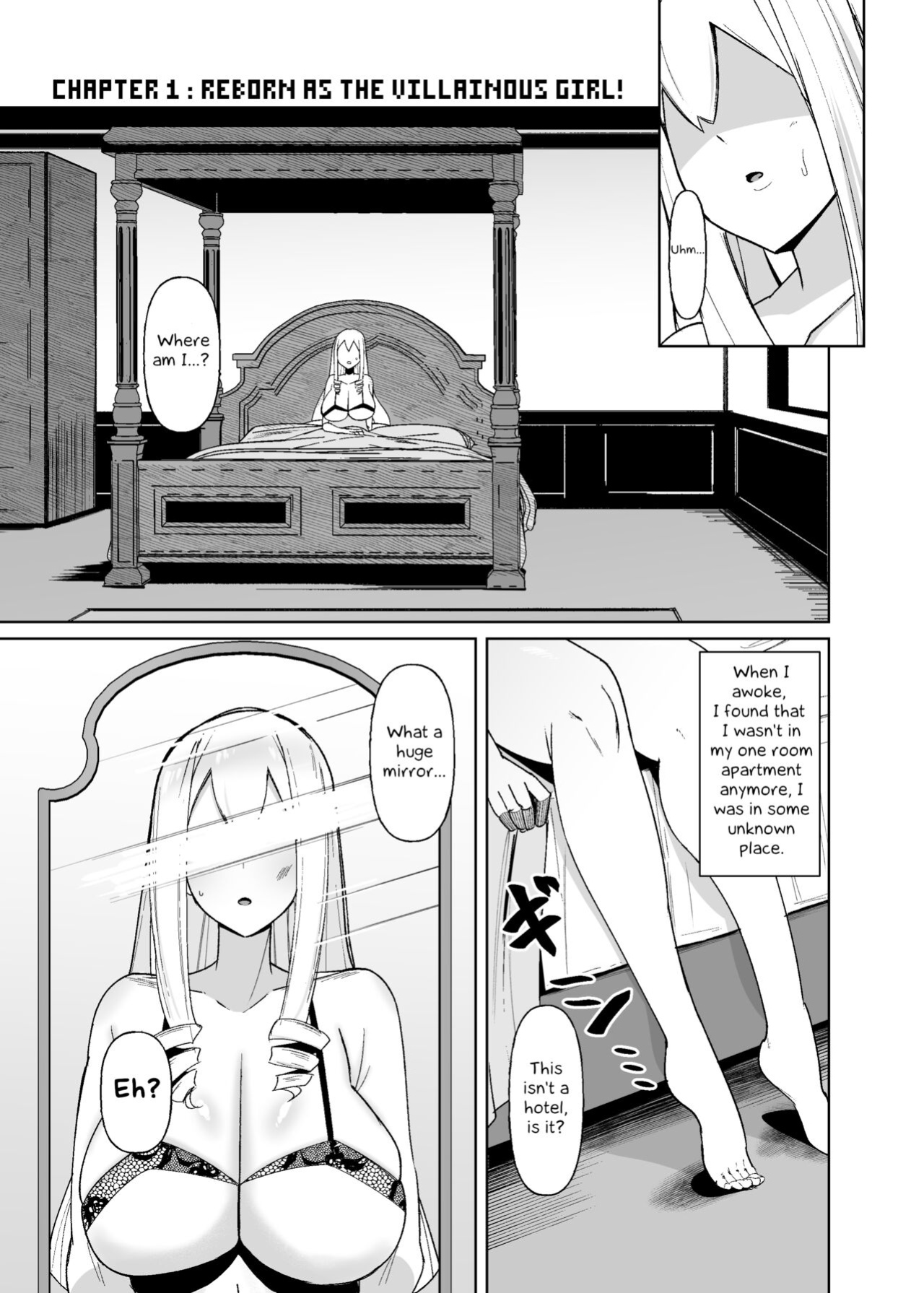[Kosuko Teikoku (sella)] Otome Game no Akuyaku Reijou ni Tensei Shitara Ura Settei de Futanari deshita ~Ch. 1~ | I was reincarnated as a villainess in an otome Game who was a futanari in her backstory [Erelzen]