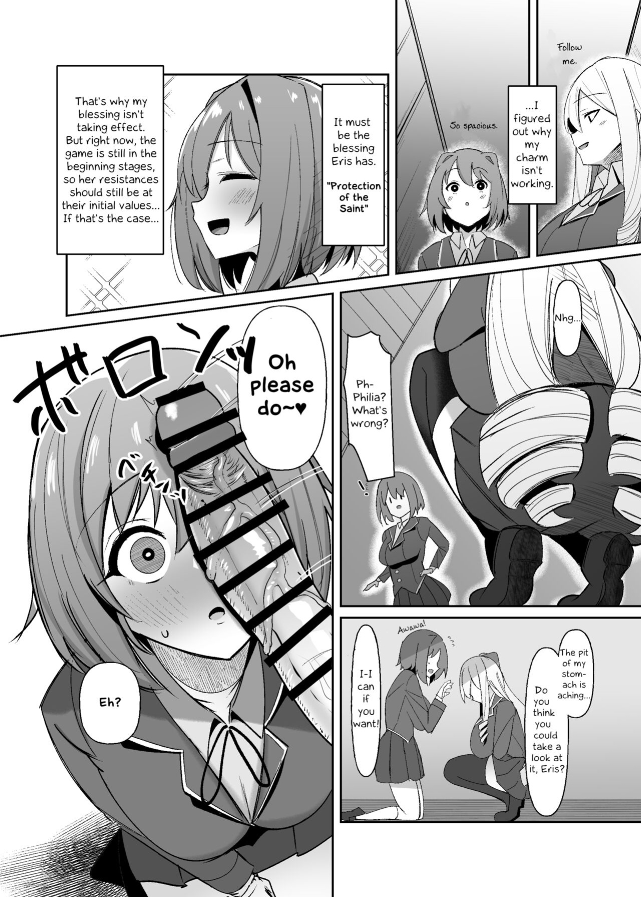 [Kosuko Teikoku (sella)] Otome Game no Akuyaku Reijou ni Tensei Shitara Ura Settei de Futanari deshita ~Ch. 1~ | I was reincarnated as a villainess in an otome Game who was a futanari in her backstory [Erelzen]
