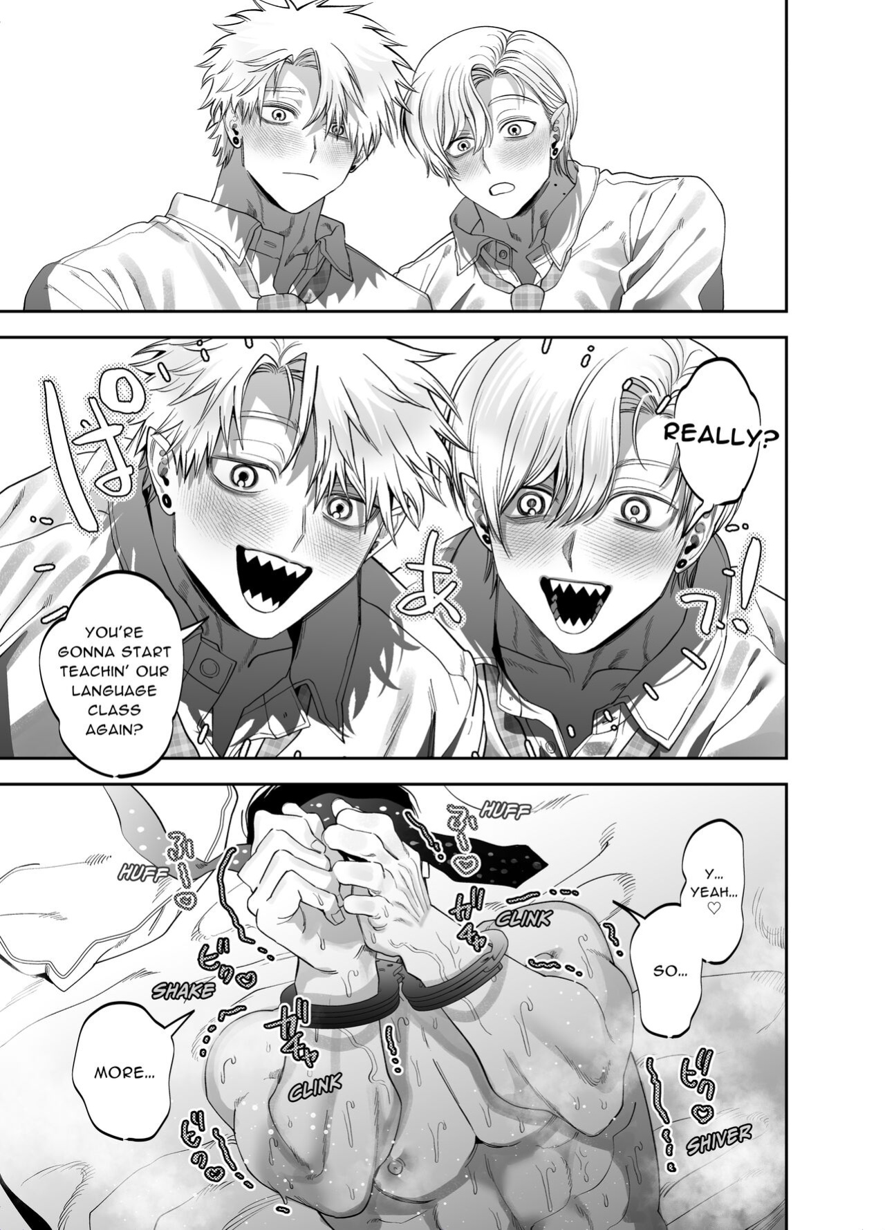 [KANIPANKO (Kanipan Mushamusha)] Teach us, Mazo-Sensei! ~Ravished and Corrupted by the Delinquent Sadist Brothers I Teach~
