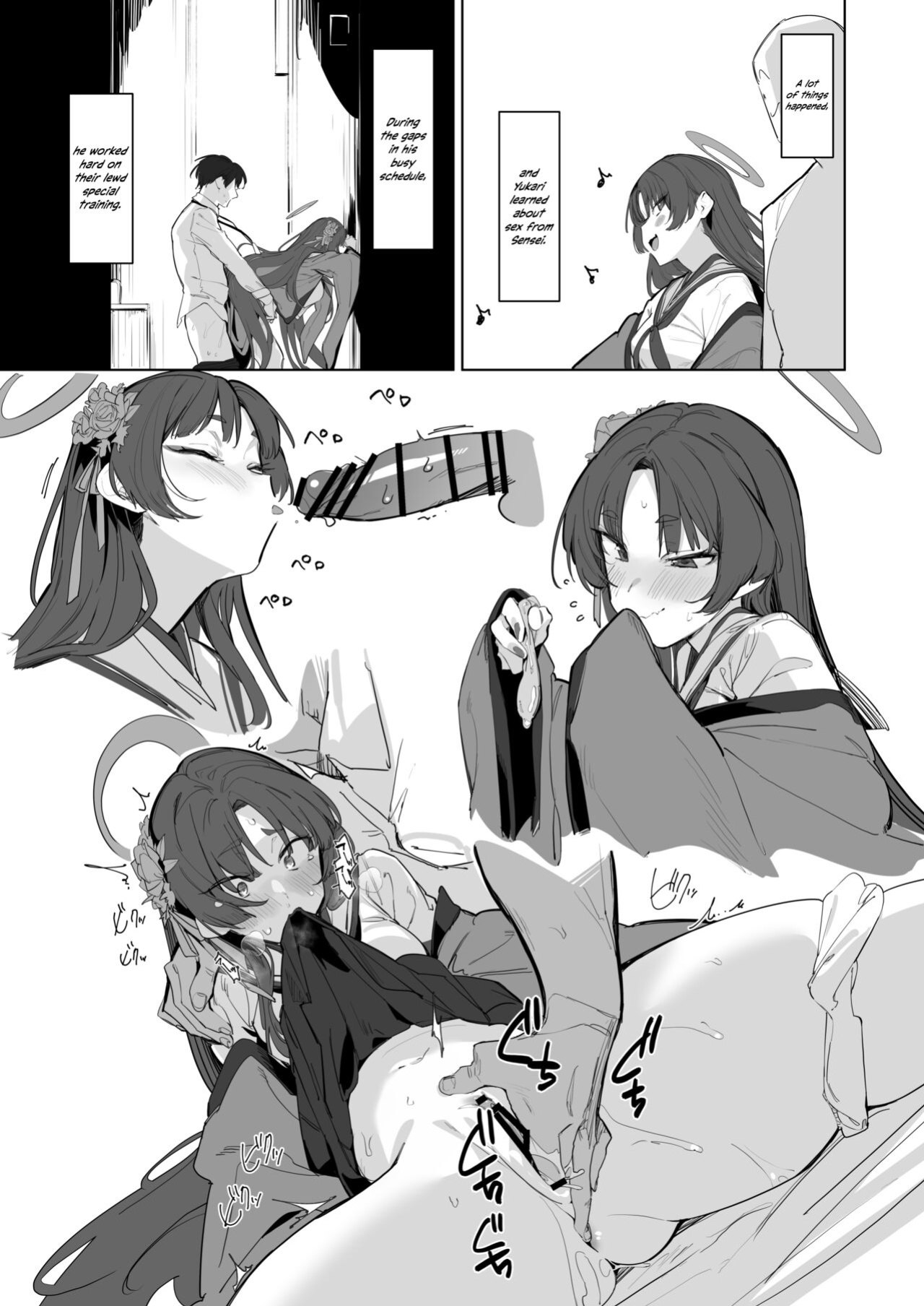 [Greenhouse (Uno Ryoku)] Honjitsu mo Midomo ni Gokyouji Kudasaimase | Please Teach Me Today As Well (Blue Archive) [Douzo Lad Translations]