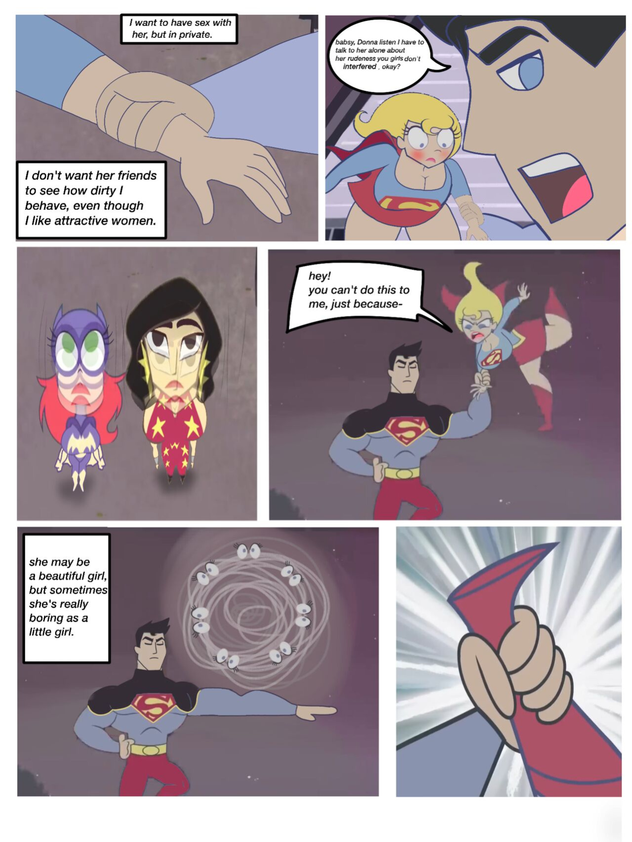 (Djpaint96) Dc Super Best Friends Forever - The Girl’s Punishment (Dc Superhero Girl)