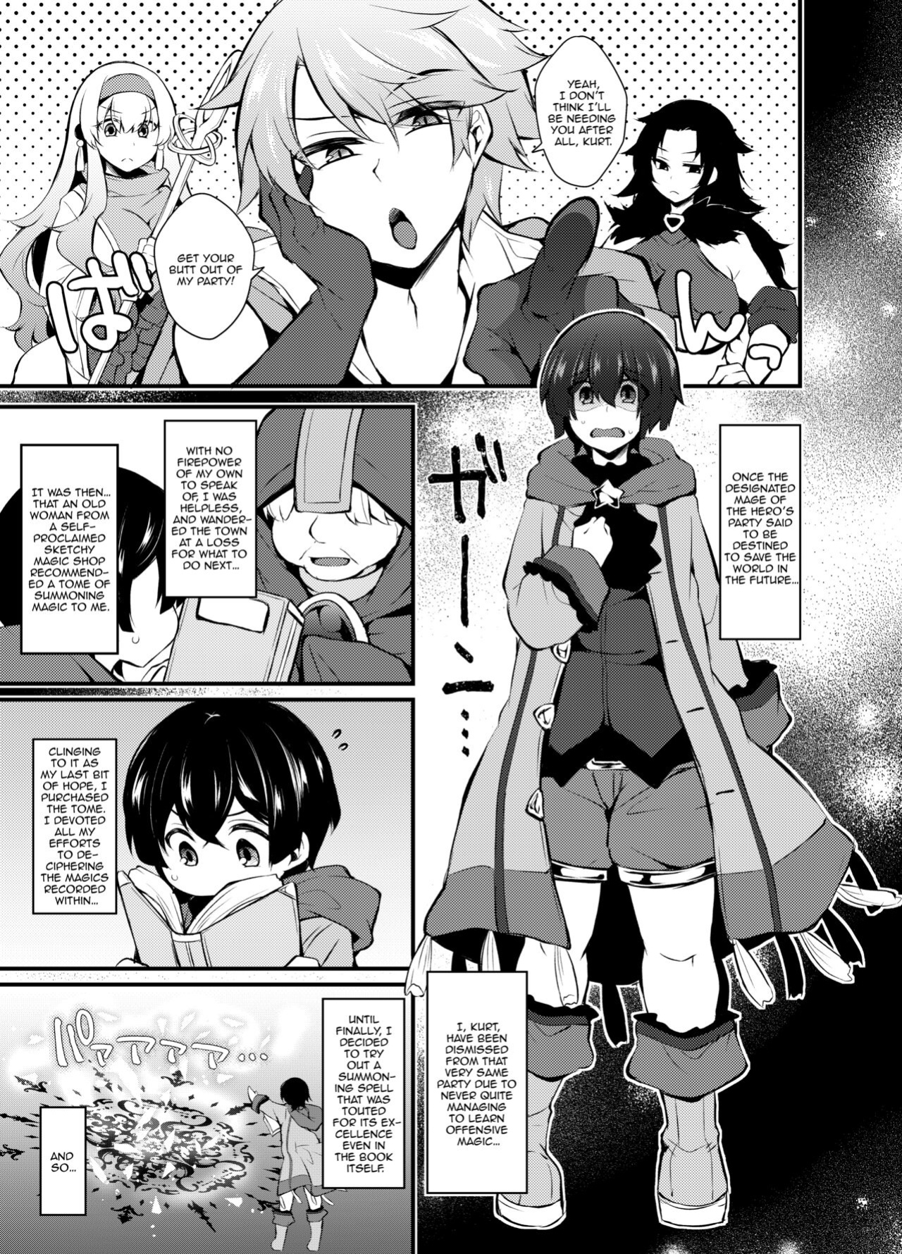 [Kimagure na Bakeneko (Jenigata)] Party o Oidasareta Mahoutsukai no Boku ga Shoukan Mahou o Shuutoku Shite Saikyou (Mecha Ero) Inma to Keiyaku Shita node Koko kara Okasarete Tsuyoku Naru [FemdomScans]