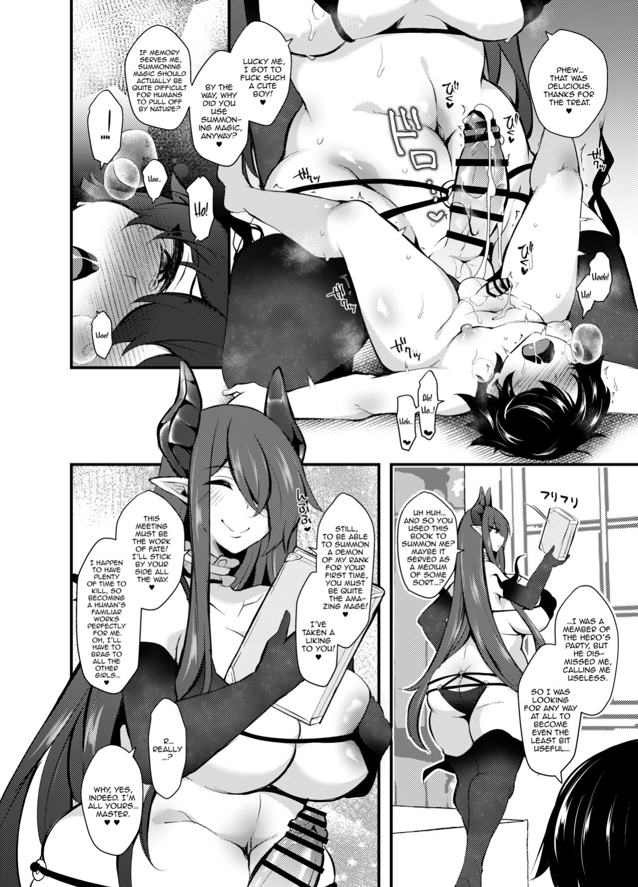 [Kimagure na Bakeneko (Jenigata)] Party o Oidasareta Mahoutsukai no Boku ga Shoukan Mahou o Shuutoku Shite Saikyou (Mecha Ero) Inma to Keiyaku Shita node Koko kara Okasarete Tsuyoku Naru [FemdomScans]