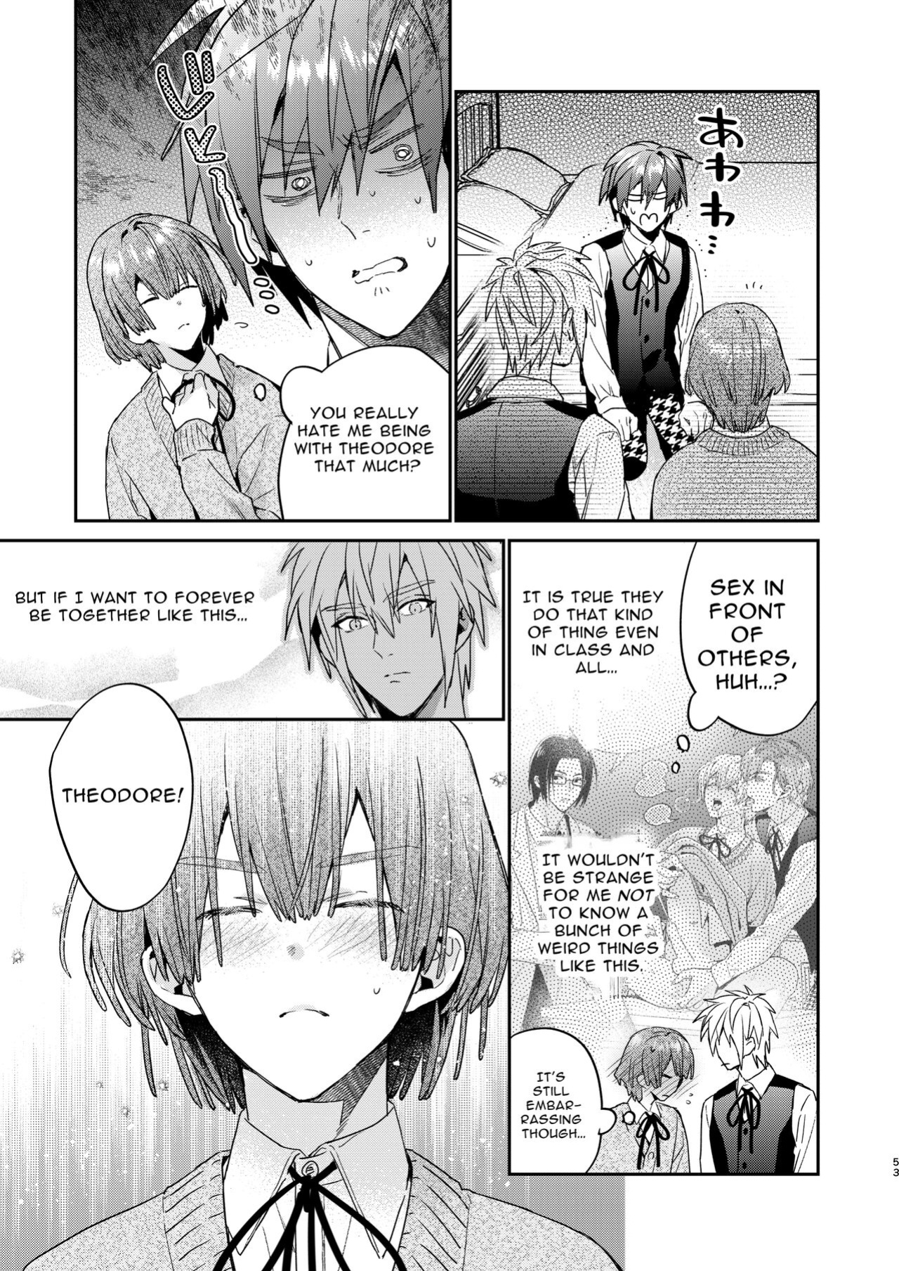 [niwaniwa (Oova Akiru)] Tensei Mob wa BL-gee no Sekai de Hamerare Kouryakusaremashita!? 2 | Sex with the Love Interest! But I'm an NPC! 2 [Bean Works]