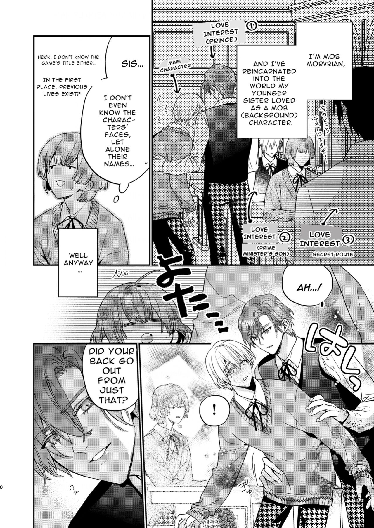[niwaniwa (Oova Akiru)] Tensei Mob wa BL-gee no Sekai de Hamerare Kouryakusaremashita!? | Sex with the Love Interest! But I'm an NPC! 1