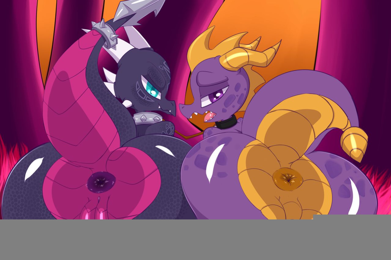 [Saurian] Spyro + Cynder Gangbang