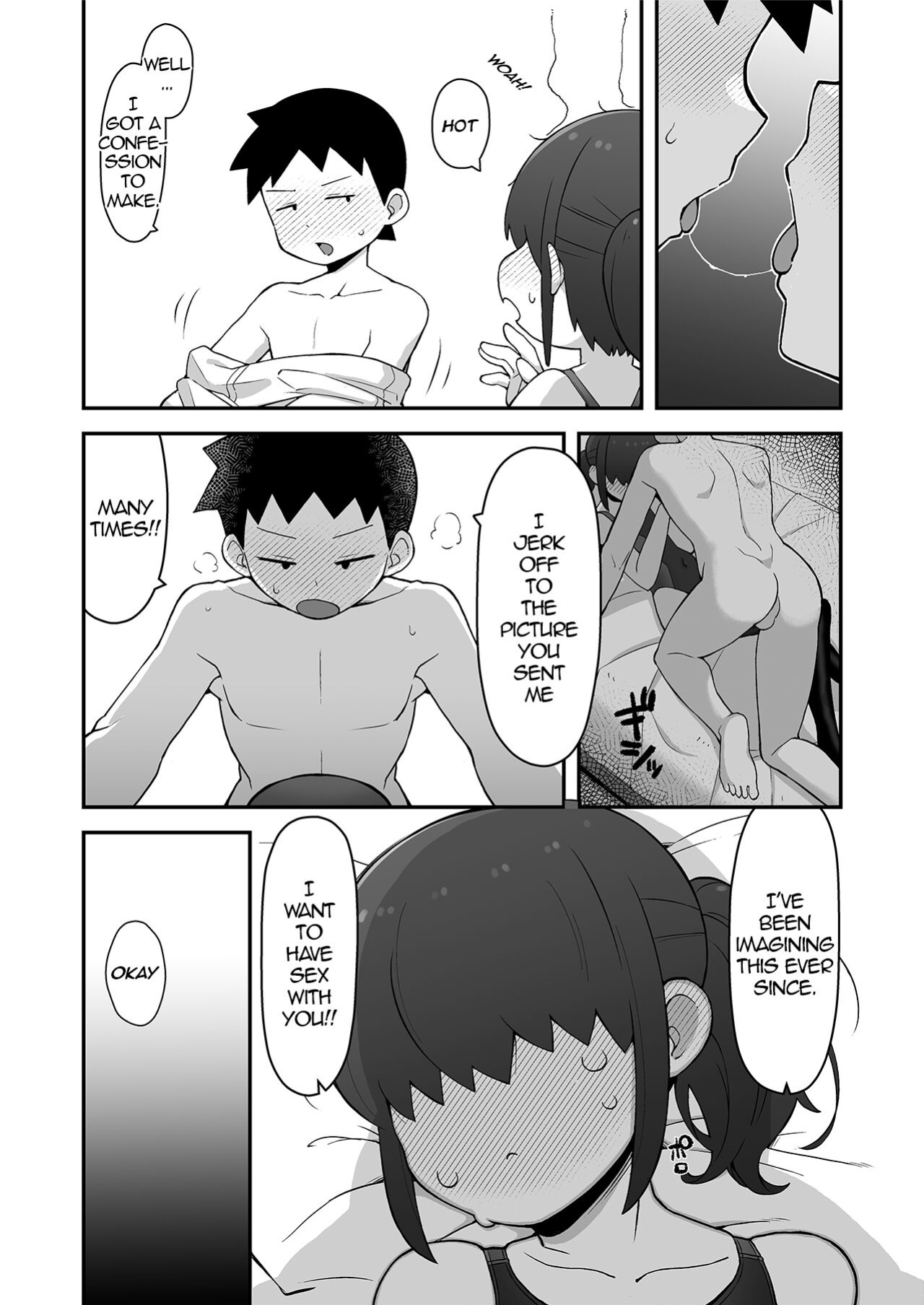 [Black Vinegar (Salsiccia Makino)] Shinyuu ni Jidori Okucchatta!! | I Sent a Selfie to My Best Friend!! [Konazumi]