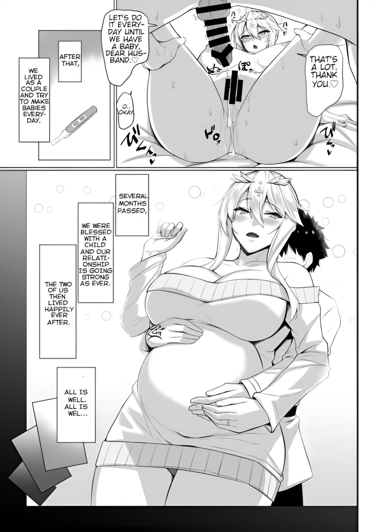 [Kuroshiro Desire (Akitsuki Karasu)] Tokuiten Yobai Suki Suki Daichuki Ue Chichi Ue (Fate/Grand Order)