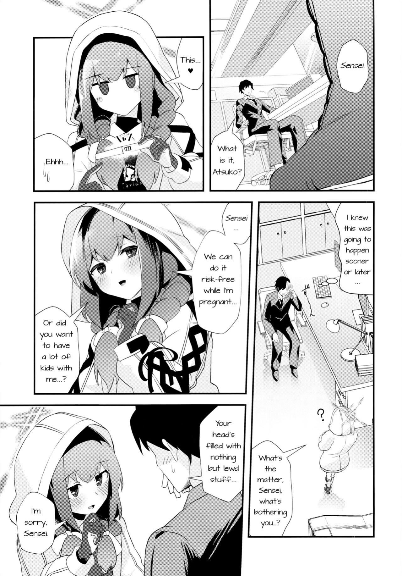 (C104) [Wafuu (Yoshiki)] Komatta? | Troubled? (Blue Archive)