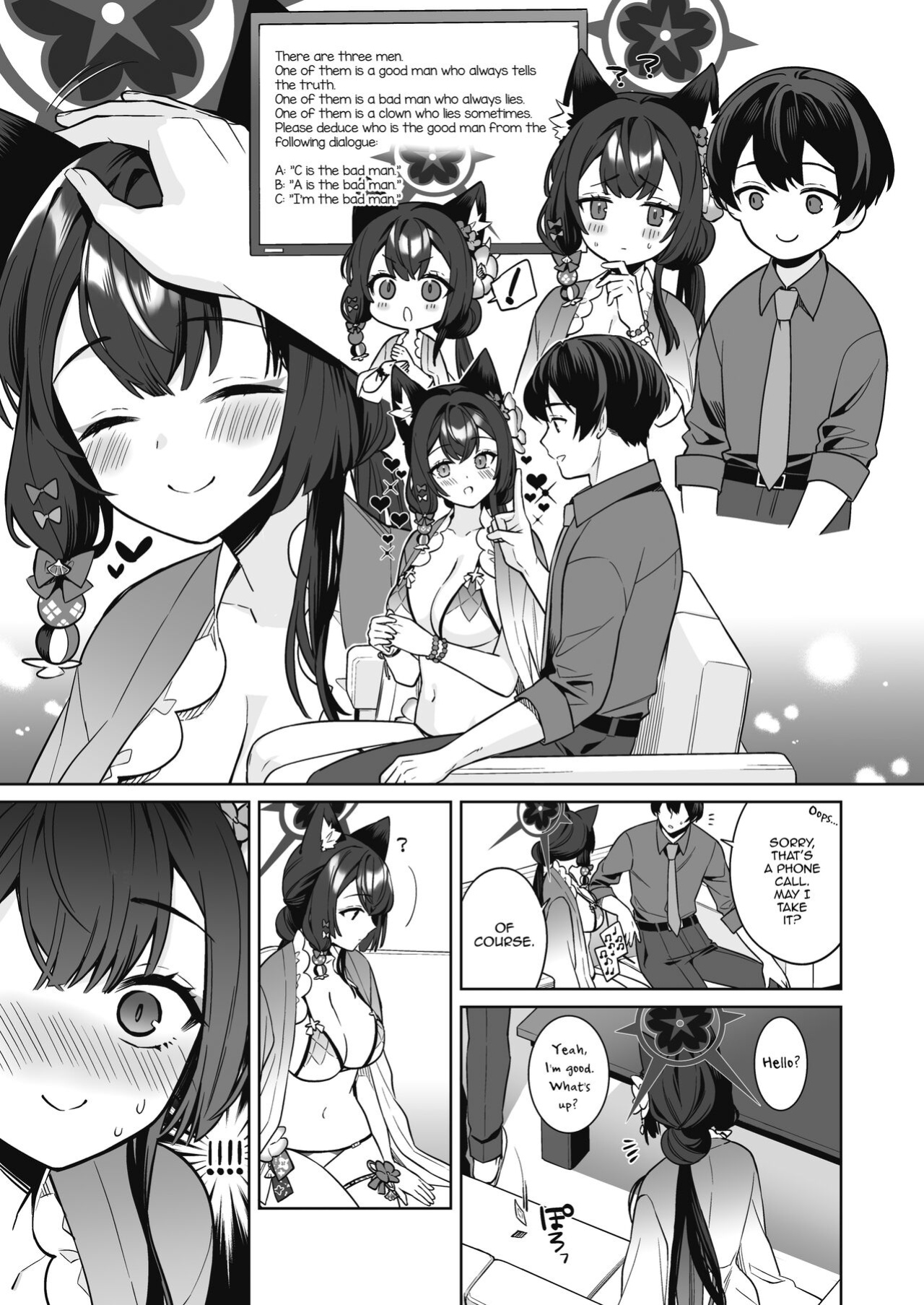 [NOMIYAGUMI (Ichinomiya)] Junjou・Renjou・Hatsujou Kitsune 2 | Pure♥Lovestruck♥Fox in Heat 2 (Blue Archive) [mysterymeat3]