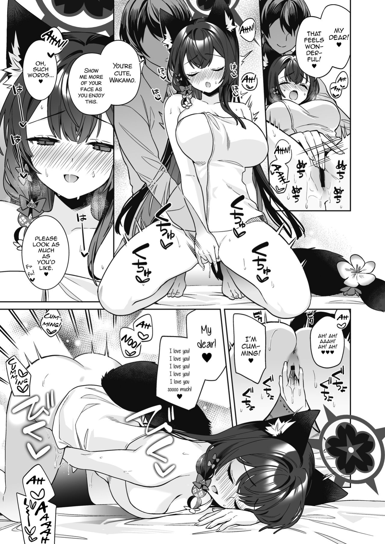[NOMIYAGUMI (Ichinomiya)] Junjou・Renjou・Hatsujou Kitsune 2 | Pure♥Lovestruck♥Fox in Heat 2 (Blue Archive) [mysterymeat3]