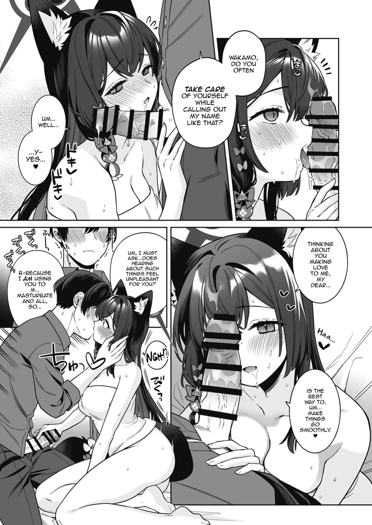 [NOMIYAGUMI (Ichinomiya)] Junjou・Renjou・Hatsujou Kitsune 2 | Pure♥Lovestruck♥Fox in Heat 2 (Blue Archive) [mysterymeat3]