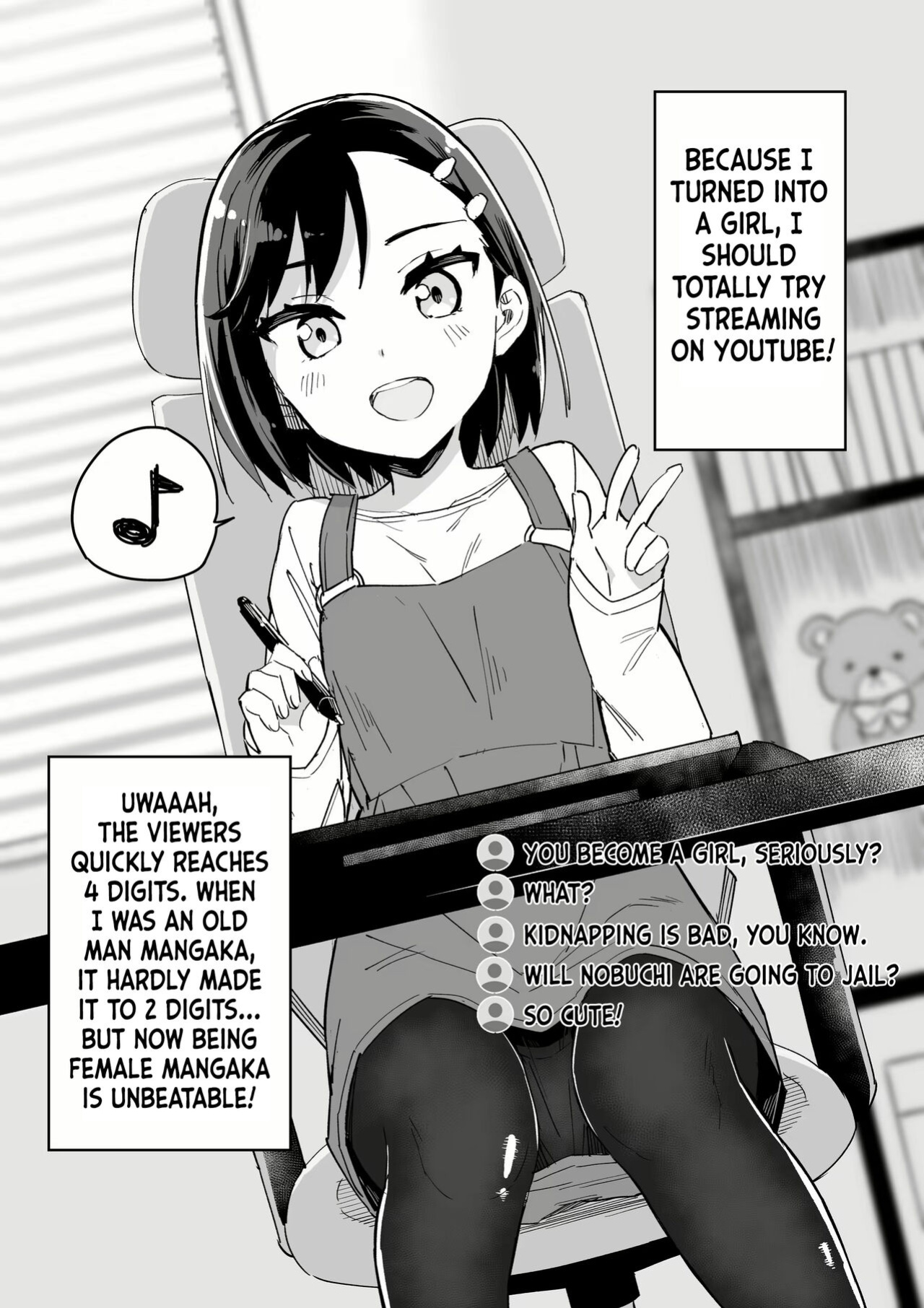 [Gyuunyuu Nomio] Mangaka Ga TS Shitara Yaru Koto | What A Manga Artist Should Do If He Get TS [MTL]