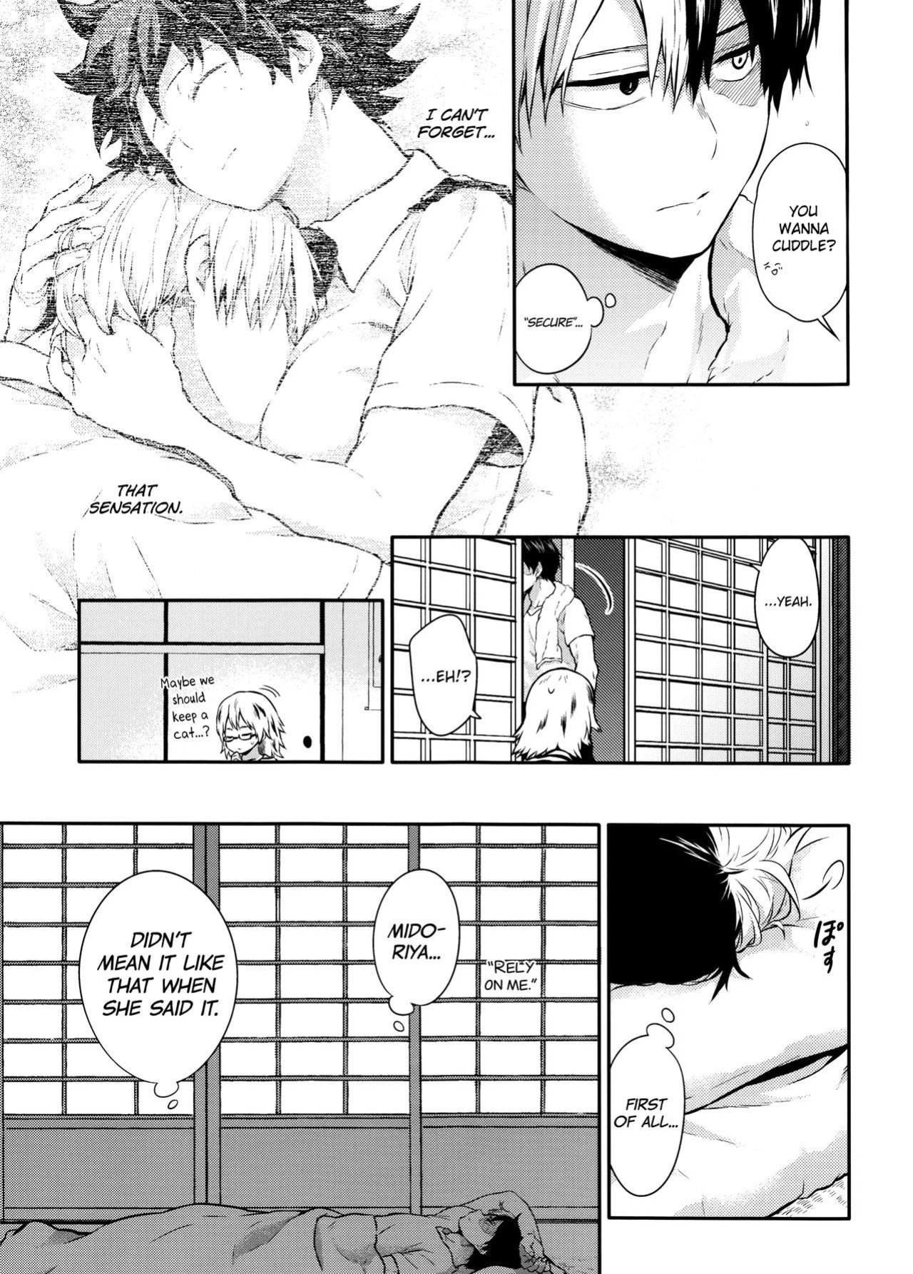 [Kyujitsusyukkin (Chikaya)] Love Me Tender - Another Story Boku no Hero Academia (Casual Scans)