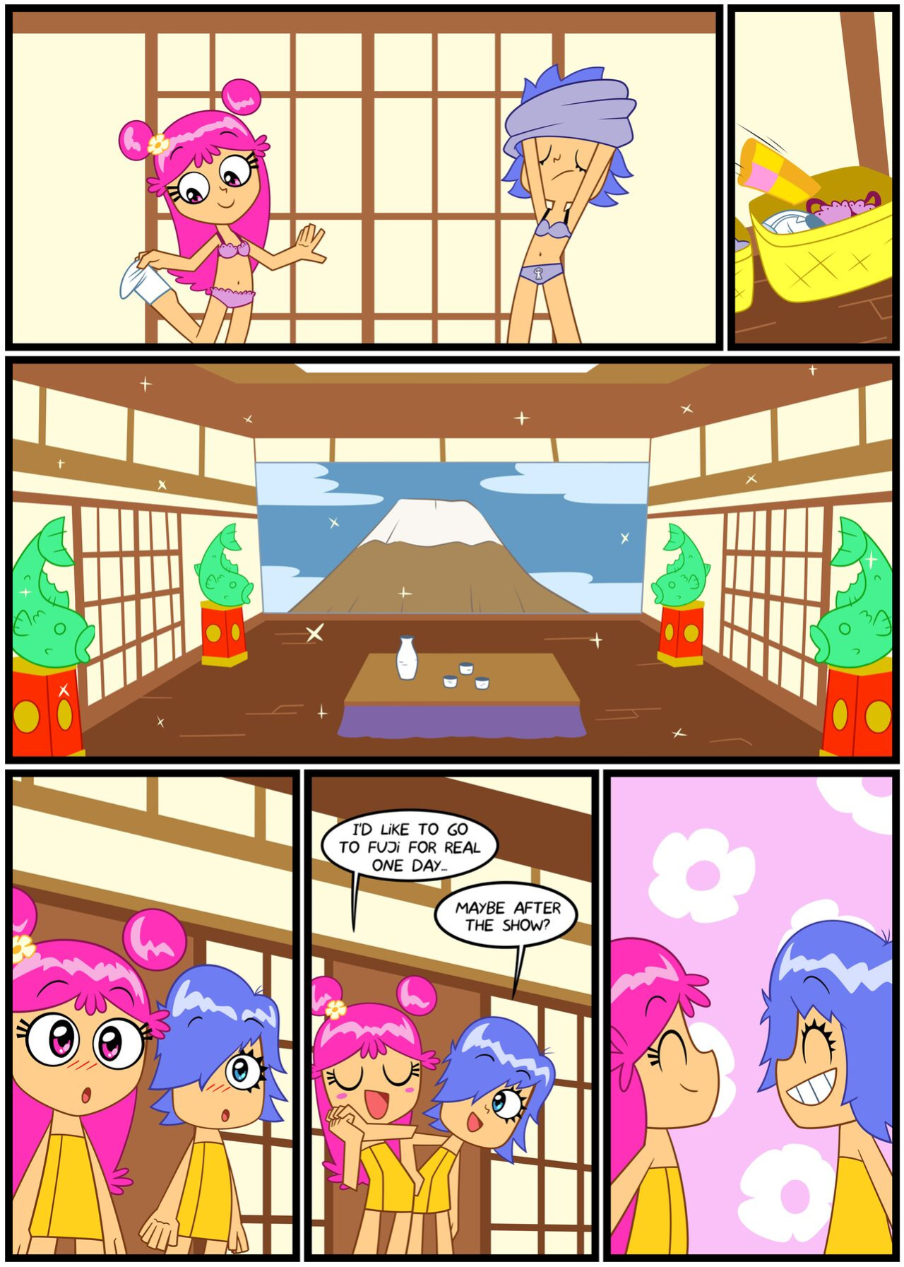 [Xierra099] Towel Trouble (Puffy AmiYumi)