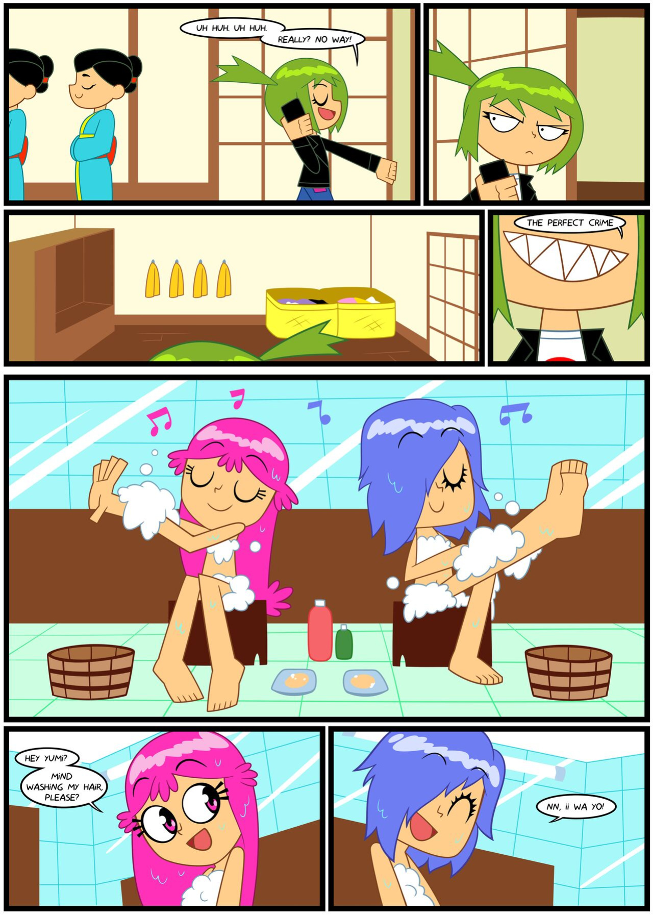 [Xierra099] Towel Trouble (Puffy AmiYumi)