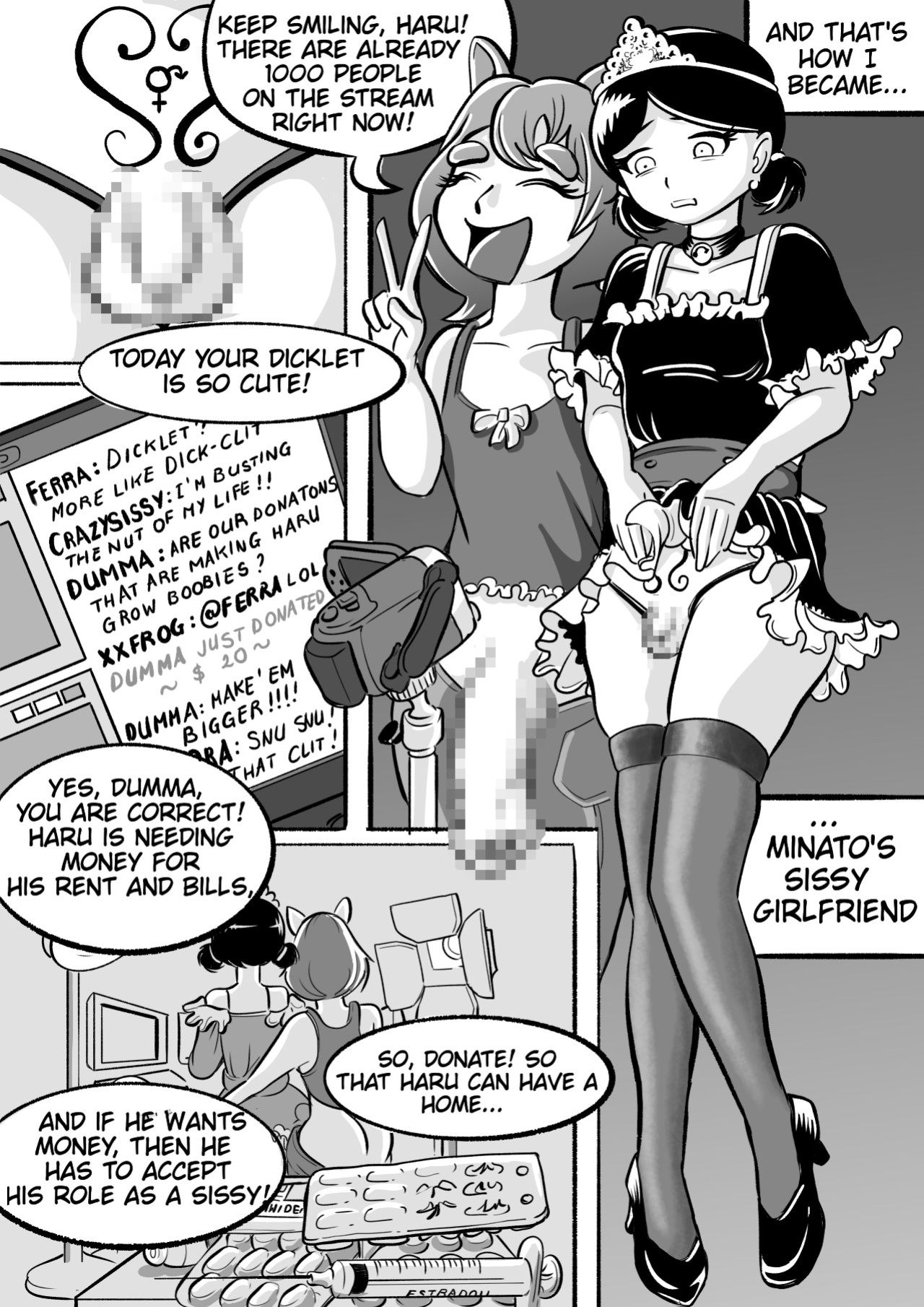I tried female hormones to become a crossdresser Idol