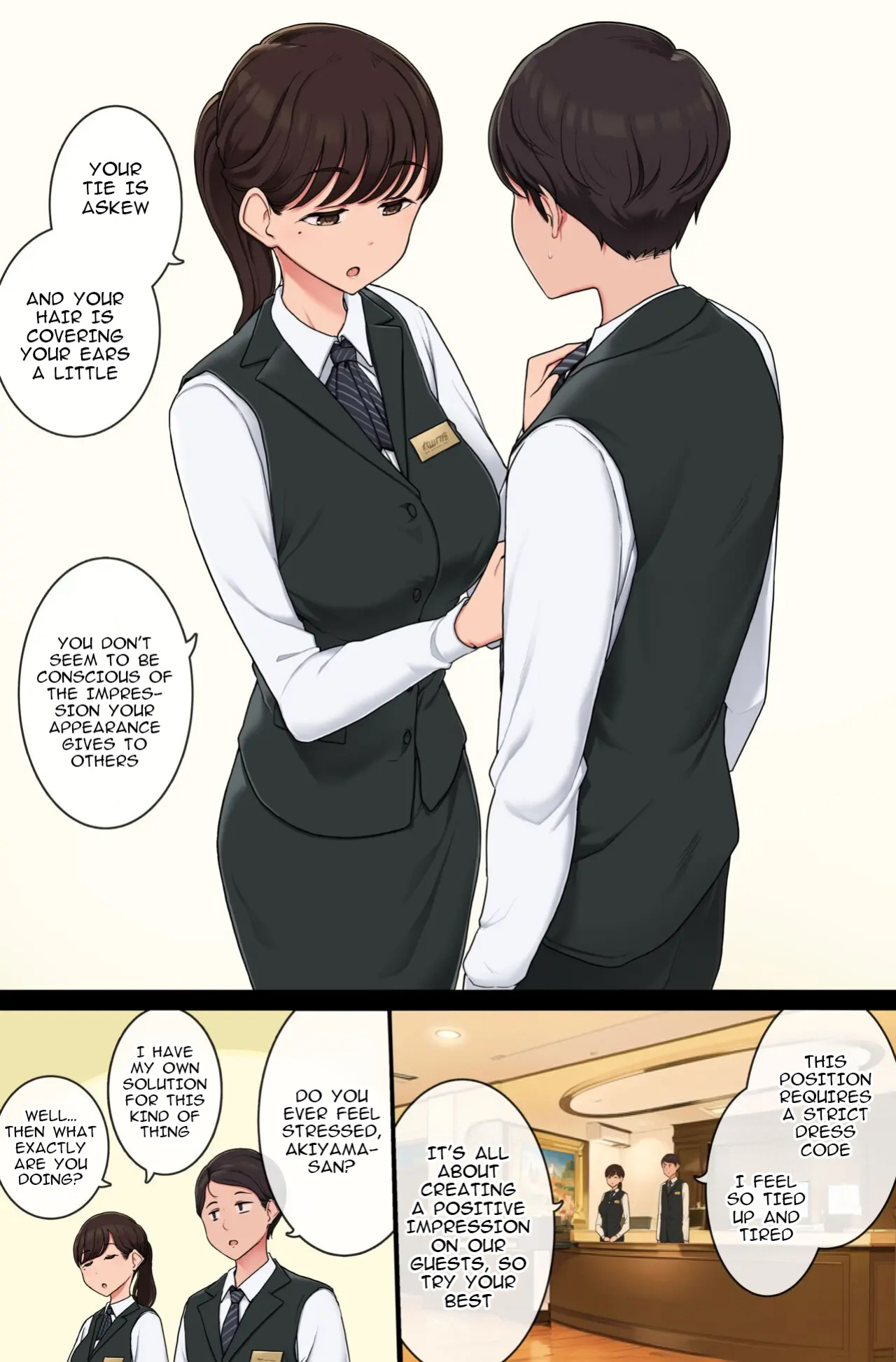 [Wakamatsu] Fudan Midashinami ni Kibishii Senpai ga Ura de wa Ero Ishou Kiru no ga Daisuki datta Hanashi | A story about a senior who is usually strict about appearance, but loves to wear sexy costumes in private