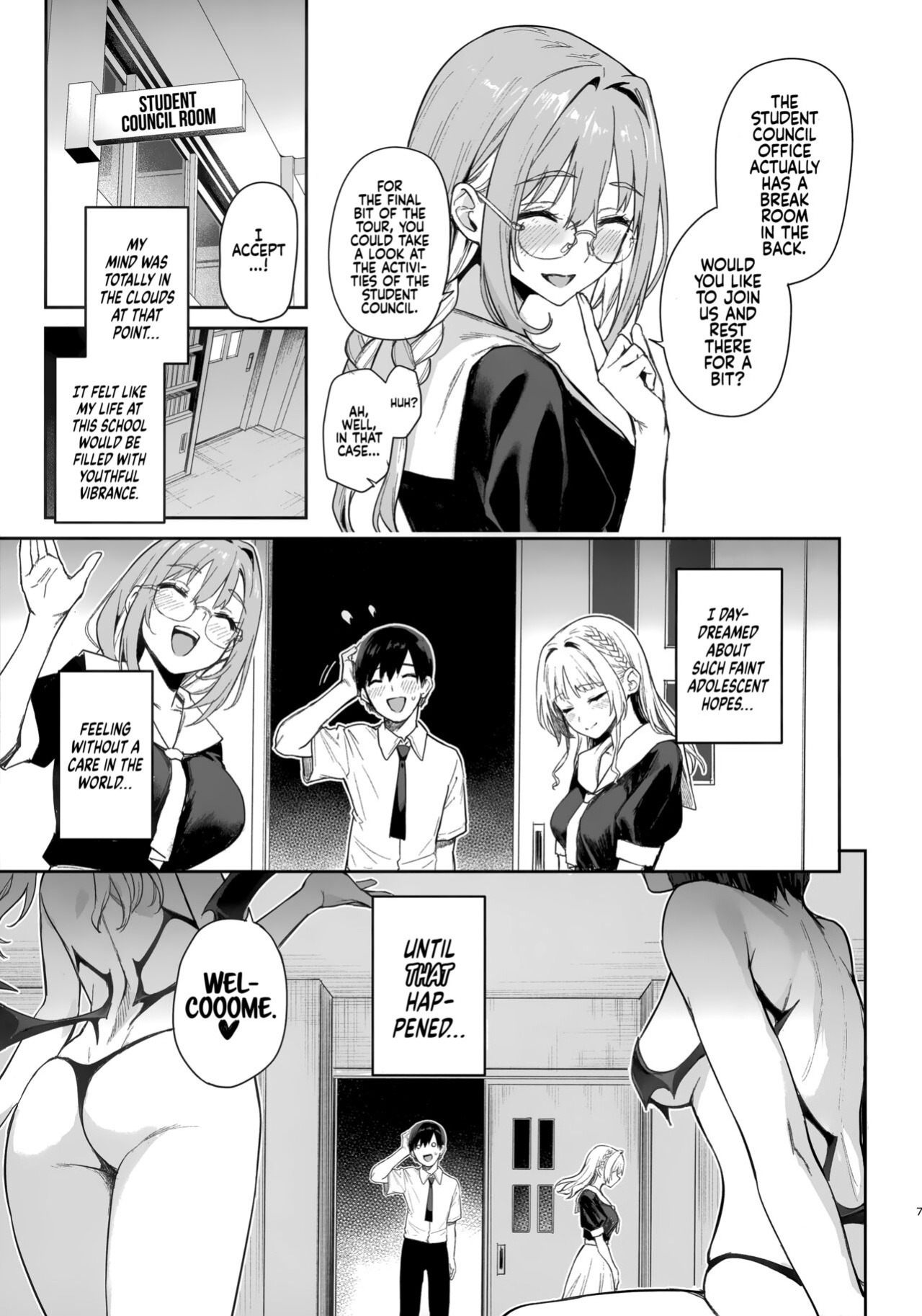 (C104) [Anmitsuyomogitei (Michiking)] Succubus Seitokai Shiko Shiko Shikkoubu | Succubus Student Council Milking Club [Coffedrug]