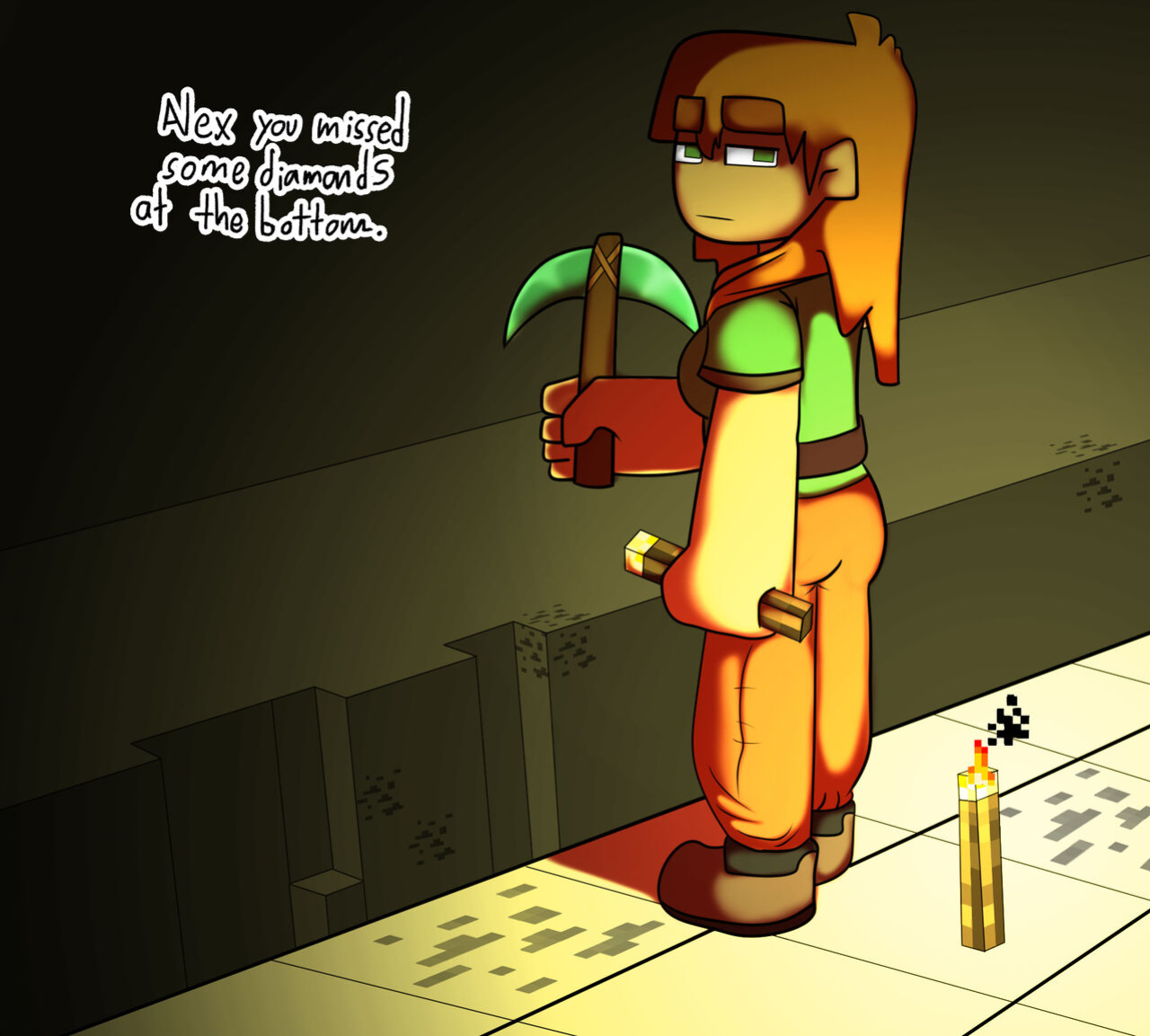 [lilmoonie] The world of Minecraft with Alex and an unexpected guest