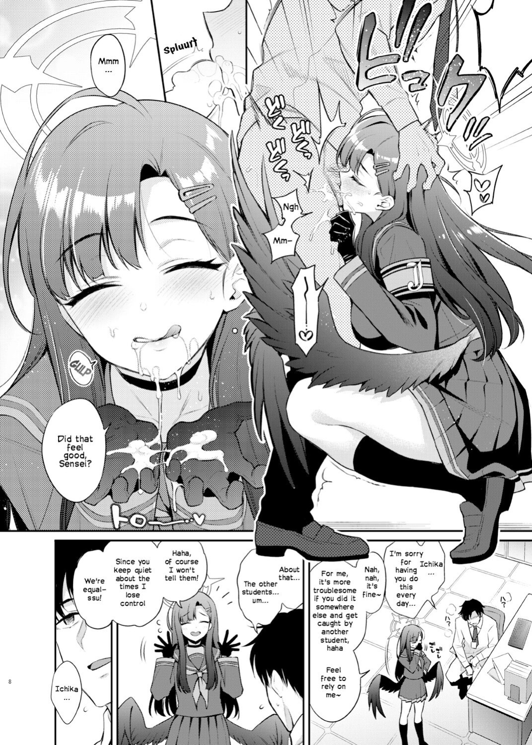 [K+W (sasachinn)] Sensei, Kyou mo Kore no Jikan ssu yo | Sensei, It's Time for You to Cum Today Too ♡ (Blue Archive) [Frankie M]