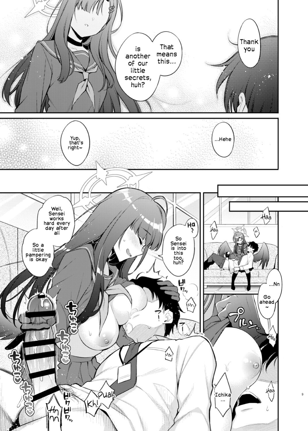 [K+W (sasachinn)] Sensei, Kyou mo Kore no Jikan ssu yo | Sensei, It's Time for You to Cum Today Too ♡ (Blue Archive) [Frankie M]