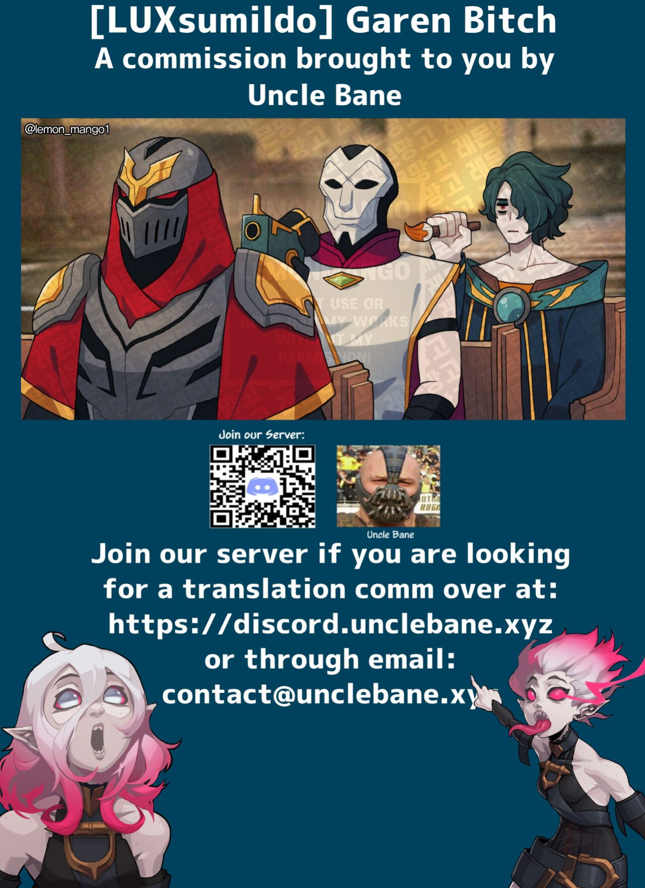 [LUXsumildo] Garen Bitch (League of Legends) [Uncle Bane] (Uncensored)
