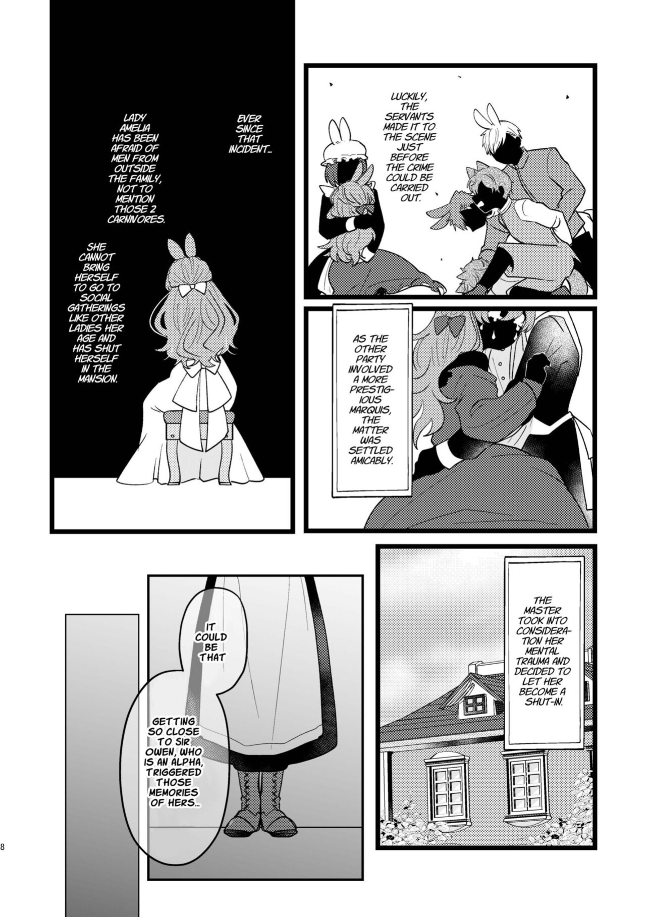 [Uwoichiba (Sabakan)] Usagi Reijou to Ookami Reisoku (Kouhen) | Omega Rabbit and Alpha Wolf (Second Part) [星ニール]