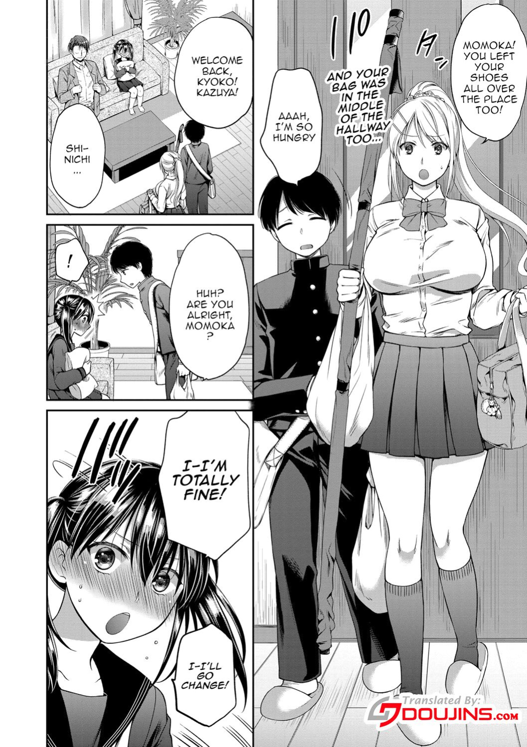 [Harusawa] Nisemono Kazoku - Gifu ni Ochite Iku Musume | Daughter Falling Into Stepfather Ch.1-2