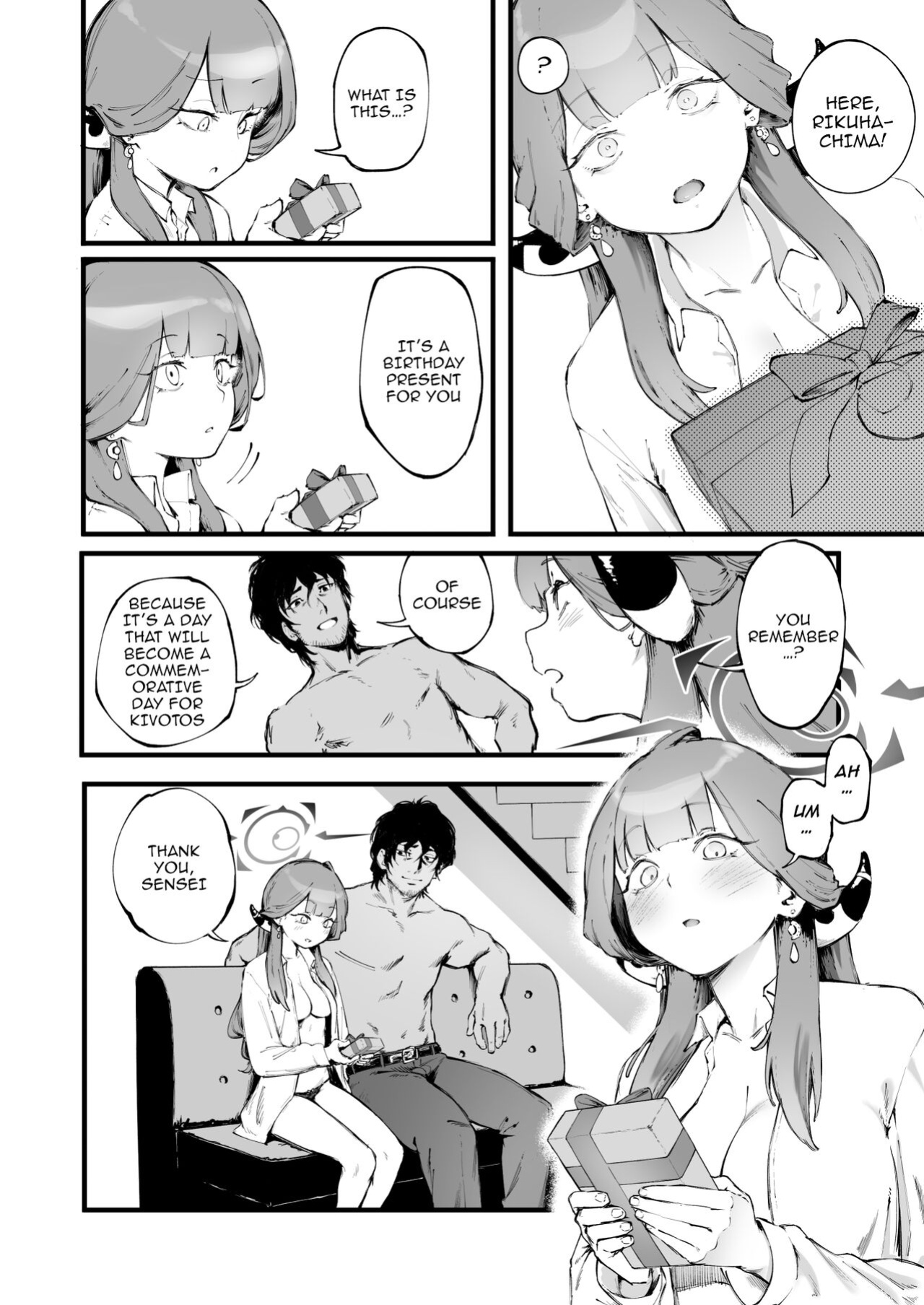 [Metsuki Warui Kyoudan (Suruga Kuroitsu)] Suki da yo Rikuhachima | I Love You, Rikuhachima (Blue Archive)