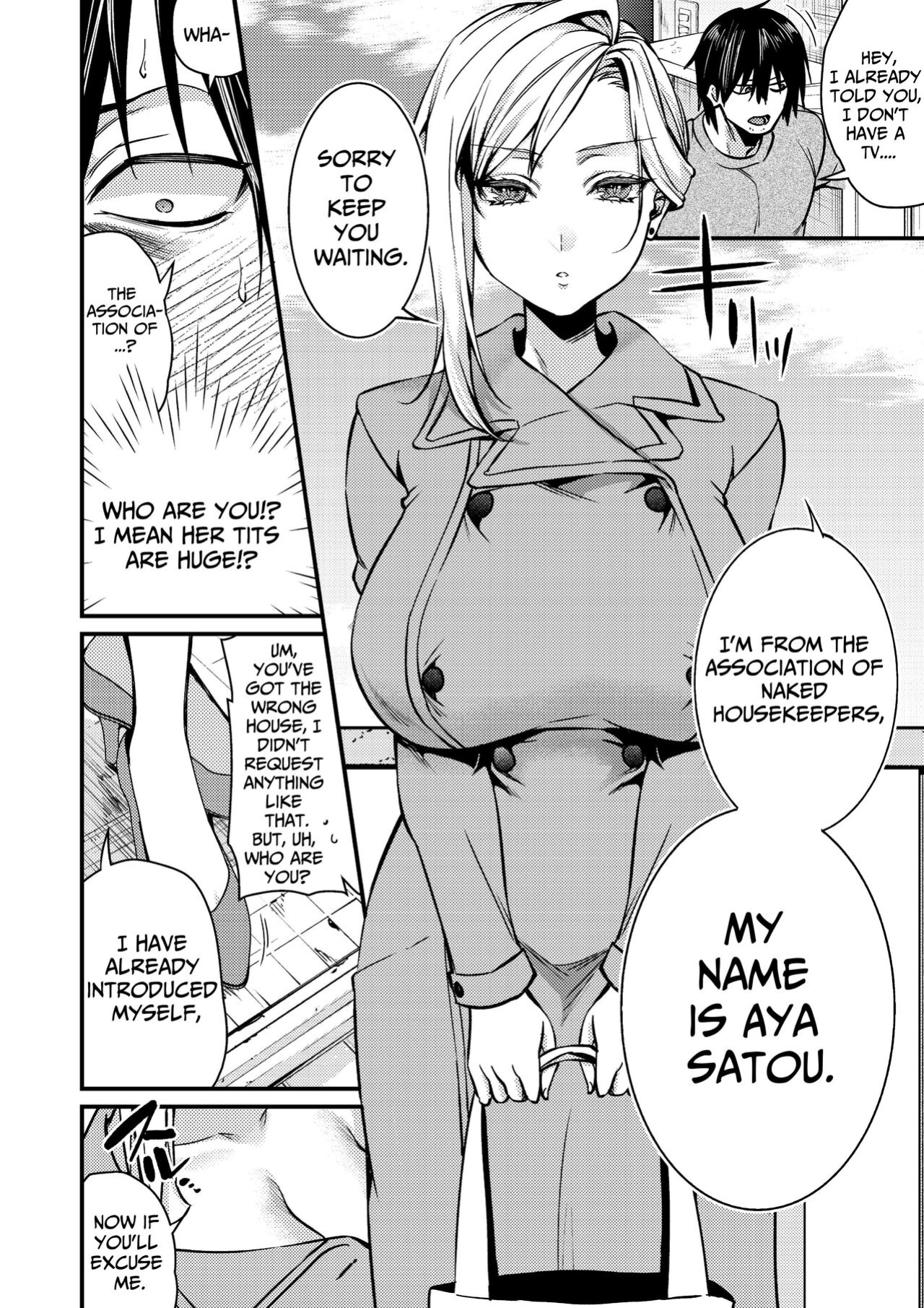 [Atelier TODO (Kibi Anmitsu, Vladimir, TODO Kantoku)] Cool-Dere Kinpatsu Hitozuma Zenra Kaseifu san ga Yanda Boku ni Yasashiku Shite Kureta Ohanashi 1| Naked Blonde Kuudere Housekeeper Wife Kindly Treats Broken Ol' Me 01 [Candle]