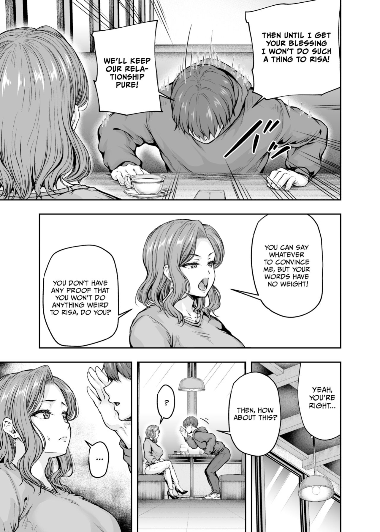 [Sazareito (Ohnaka Ito)] Mama ga Muchuu na Musume no Kareshi 1 - Kono Chinpo wa Kyouikujou Yoroshikunai node Mama ga Shori Shimasu. [Vivid Rabbit Translation]