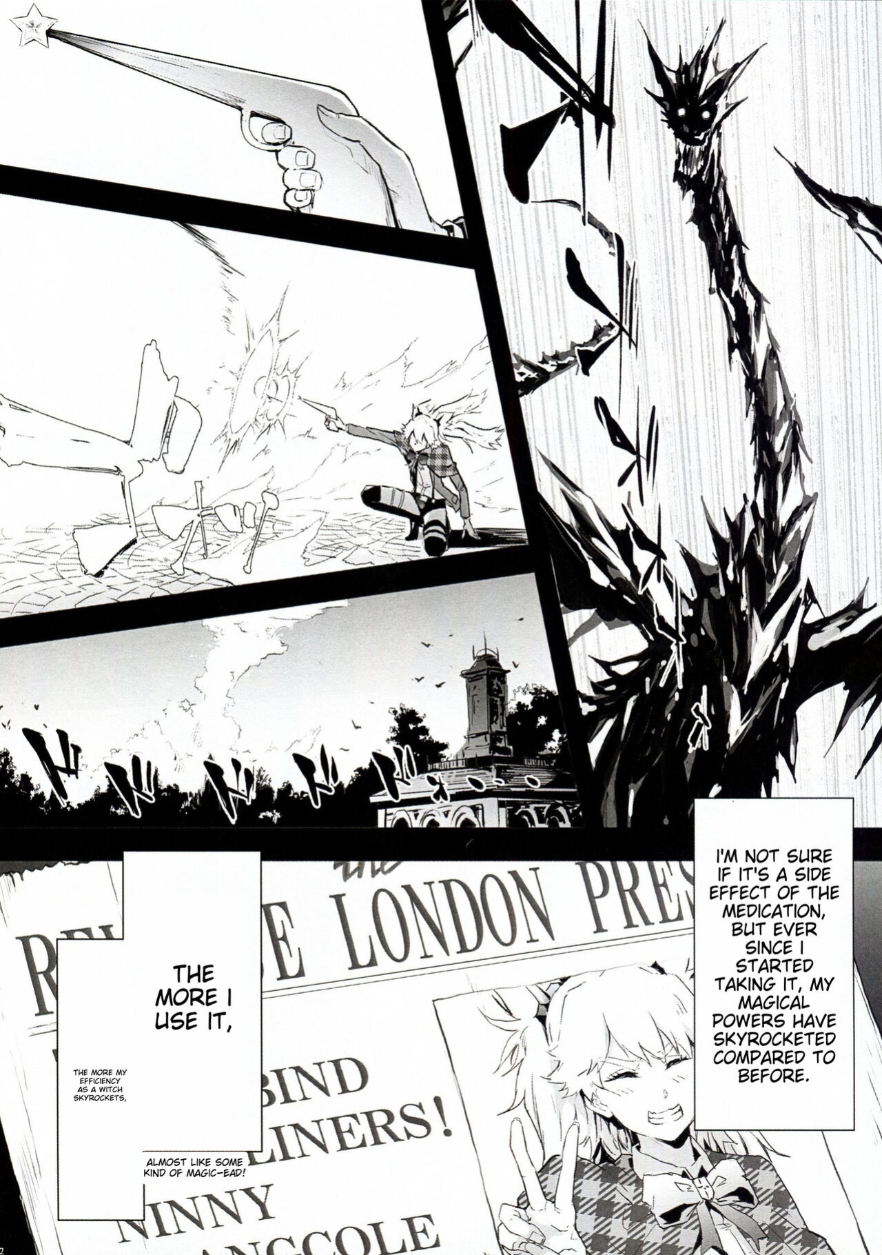 (C104) [ONOKORODOU (Shiki Takuto)] BITCH BITCH (BURN THE WITCH) [AI Translated]