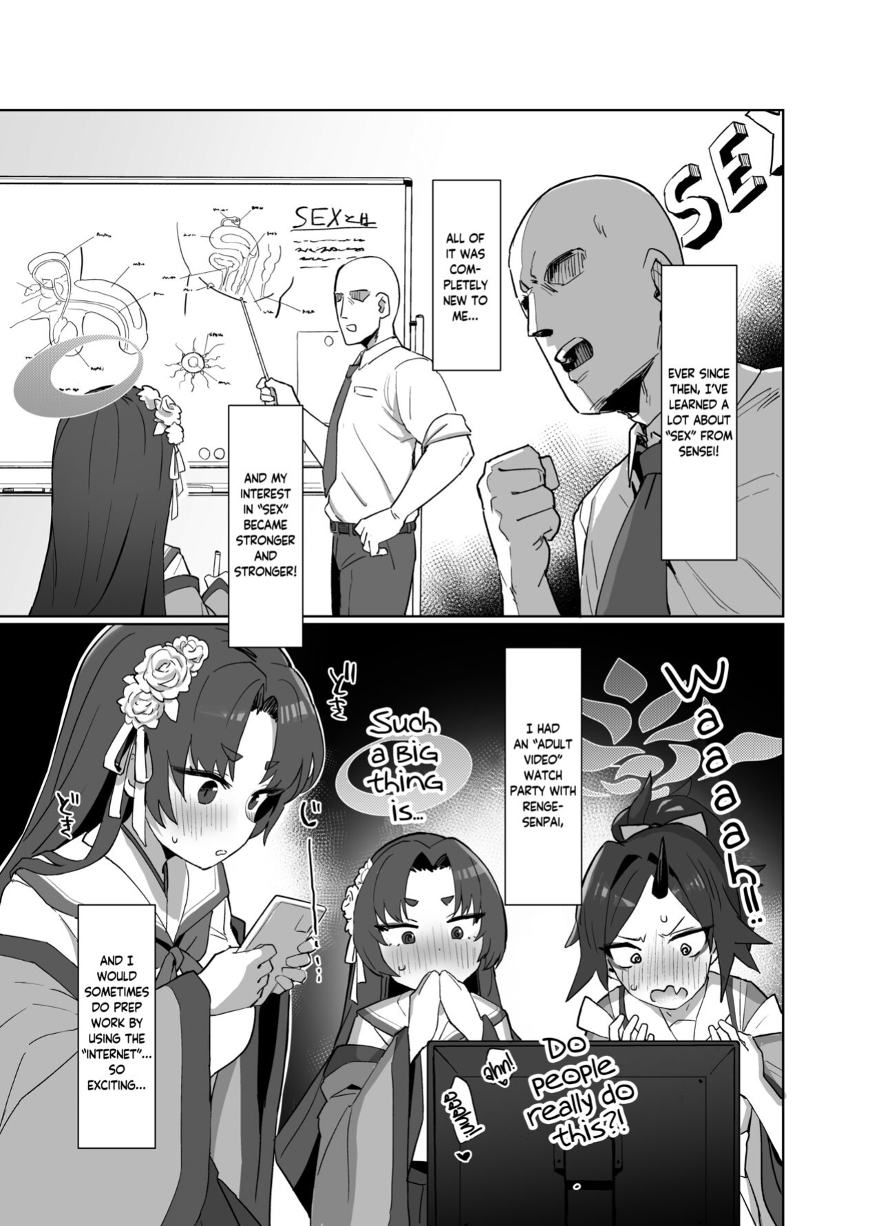 [Ballistic onahole (Б)] Sex no Junbi wa... Perfect ni Totonotte Orimasu no yo! | I'm Perfectly Prepared... For Sex! (Blue Archive) [Douzo Lad Translations]