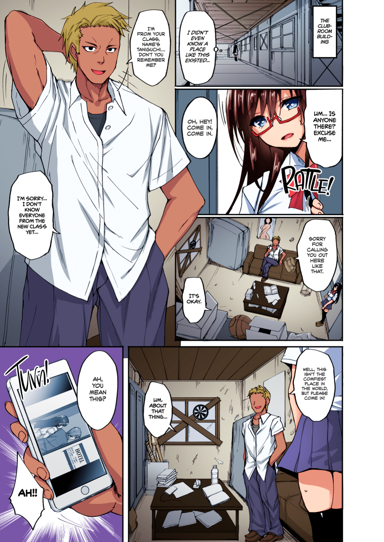 [Labomagi! (Takeda Aranobu)] Netorare Junior Girlfriend ~Taken and Fucked Behind His Back~ [Colorized]