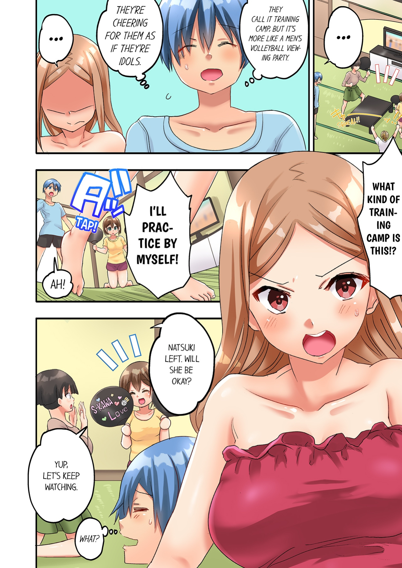 [Kazutaro] Hitozuma Volley-bu no Asedaku SEX ~Shower Abinagara Mitchaku Shichau? 1-3 | Married Women's Volleyball Club Sweaty Sex - We're Being Glued Together While Taking A Shower? 1-3