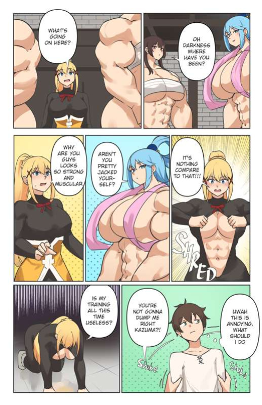 [Musctonk] Darkness & Yunyun + all Konosuba's girls