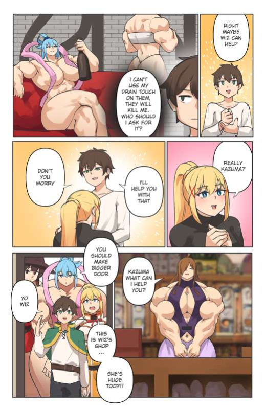 [Musctonk] Darkness & Yunyun + all Konosuba's girls