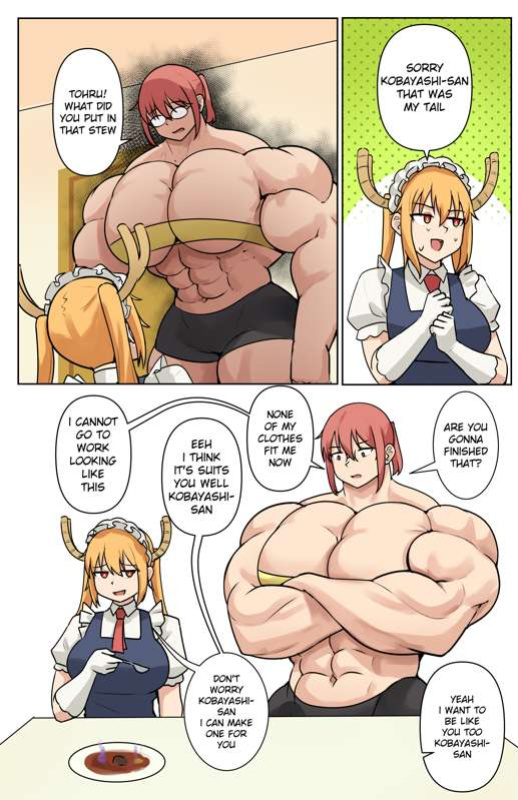 [Musctonk] Tohru & Kobayashi + extra girls