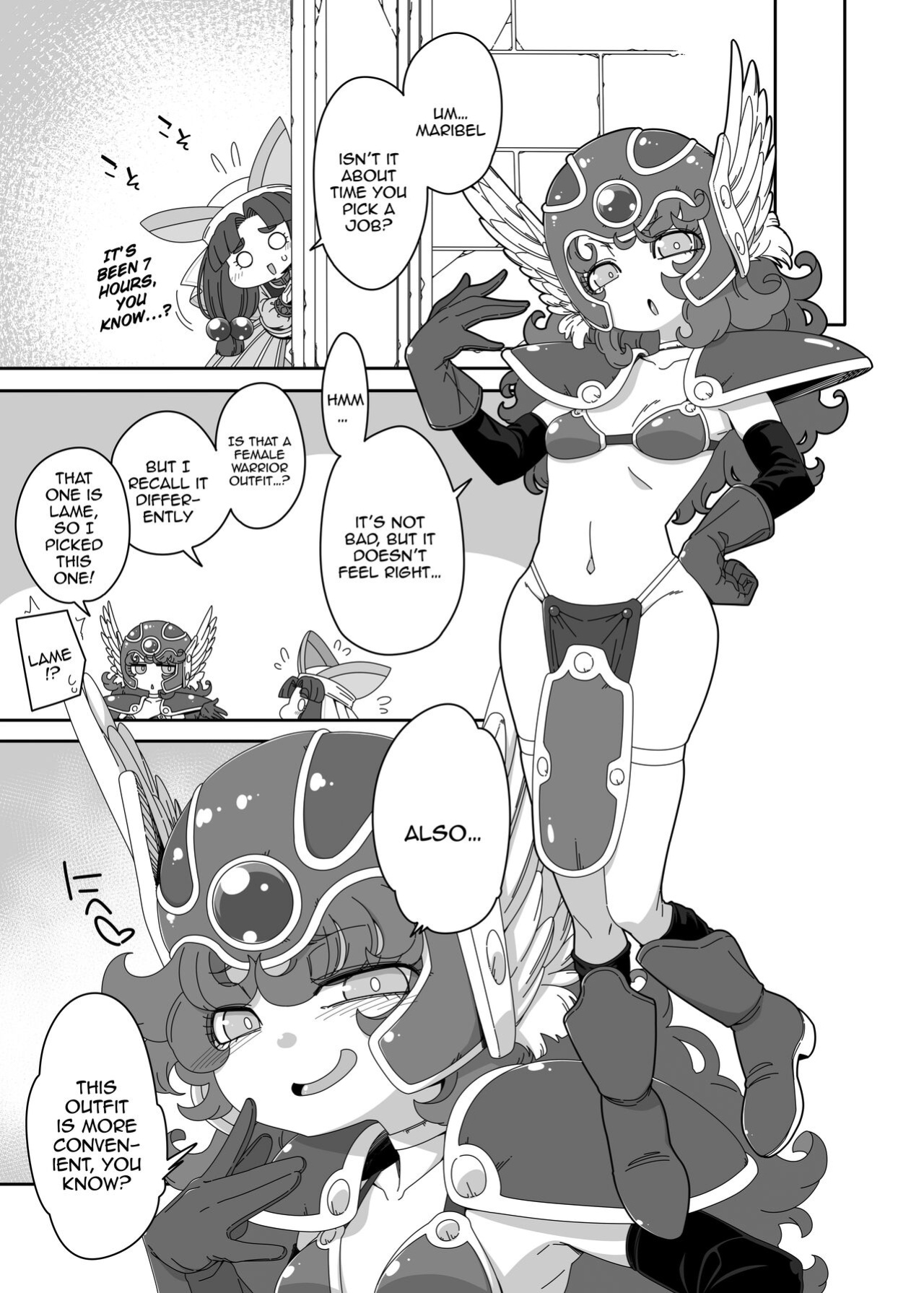[Hanya Yashiki (Hanya)] Maribel wa banban tenshoku shite ikitai / Maribel Wants To Keep Changing Jobs (Dragon Quest VII)