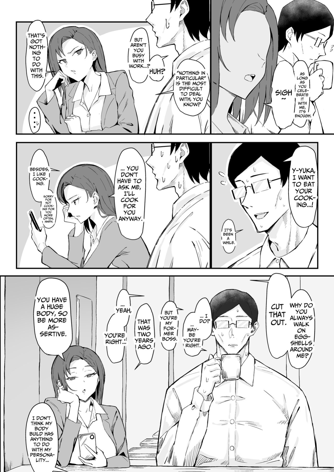 [Sukebe Hatsudensho (Hatsuden Pengin)] Cool-kei Toshiue BariCare Kanojo Songen Hakai Wakan | Cool Carrier Focused Girlfriend ~Consensual Dignity Destruction~ [Nameless]